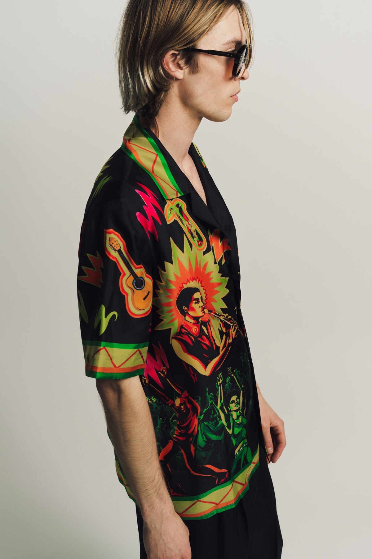 CASABLANCA | MUSIC FOR THE PEOPLE SILK SHIRT - MAXFIELD LA