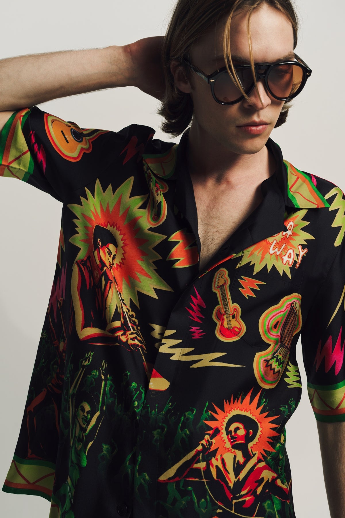 CASABLANCA | MUSIC FOR THE PEOPLE SILK SHIRT - MAXFIELD LA