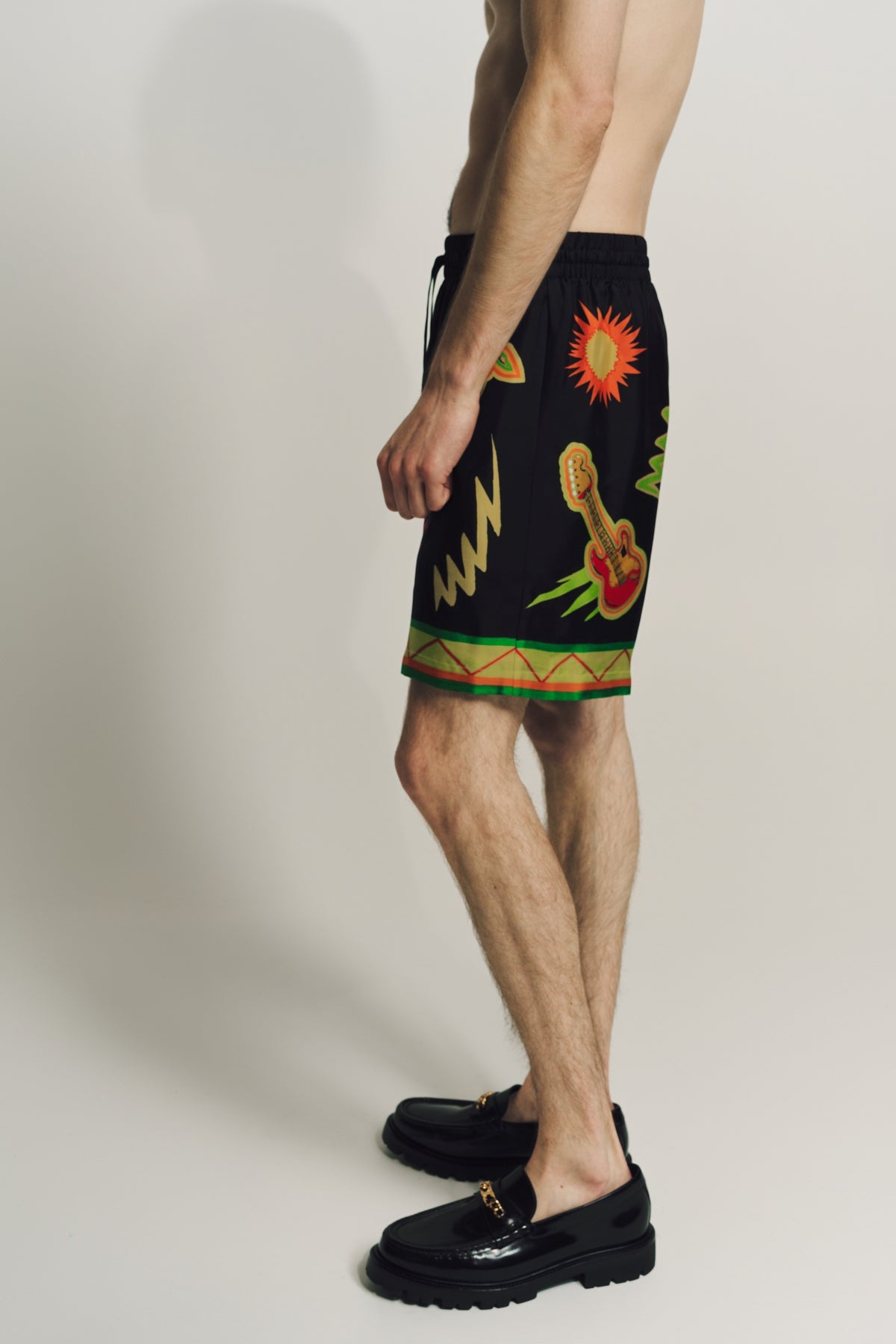 CASABLANCA | MUSIC FOR THE PEOPLE SILK SHORTS - MAXFIELD LA