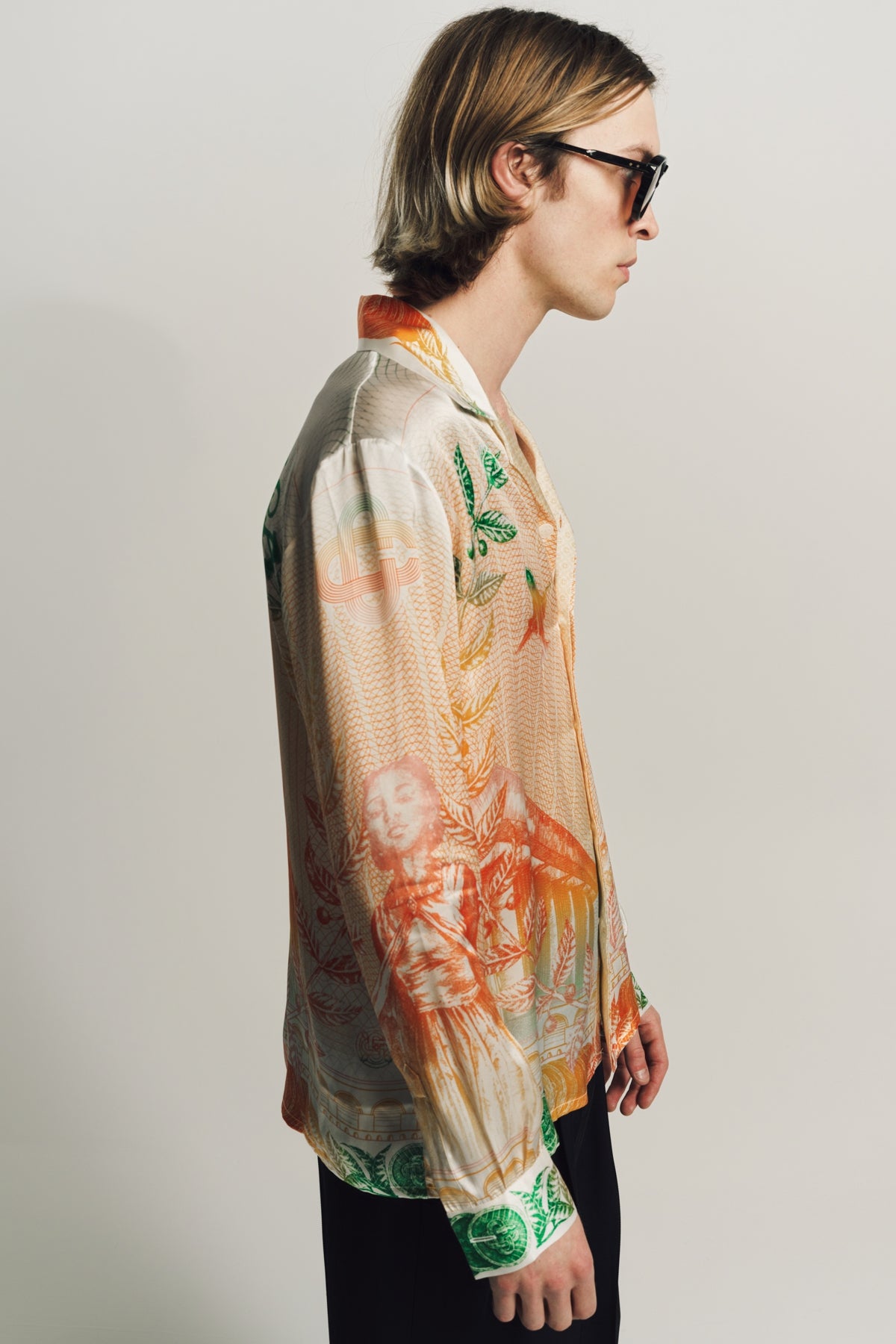 CASABLANCA | LA MONNAIE LONG SLEEVE SHIRT - MAXFIELD LA