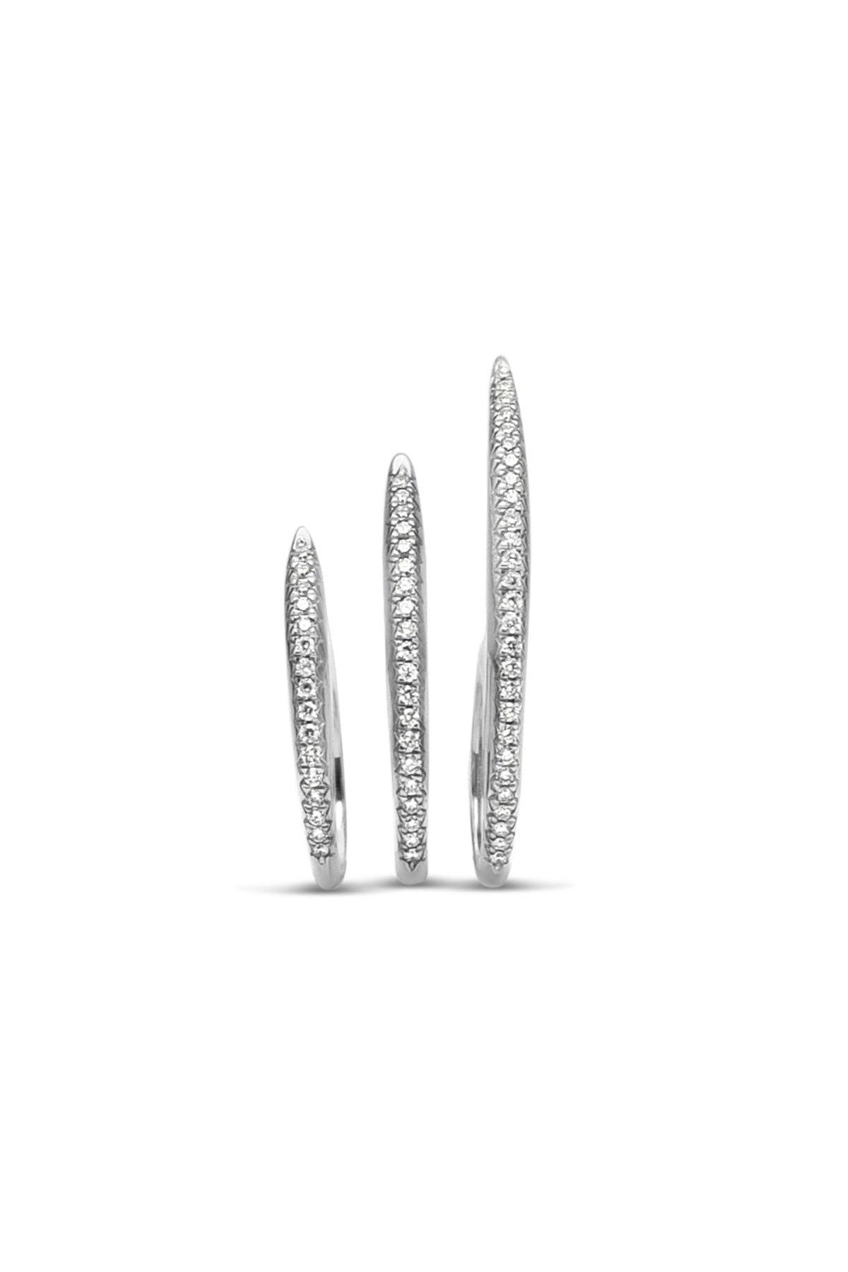 JOVANA DJURIC | MEDIUM SILVER DIAMOND SLICE RING - MAXFIELD LA