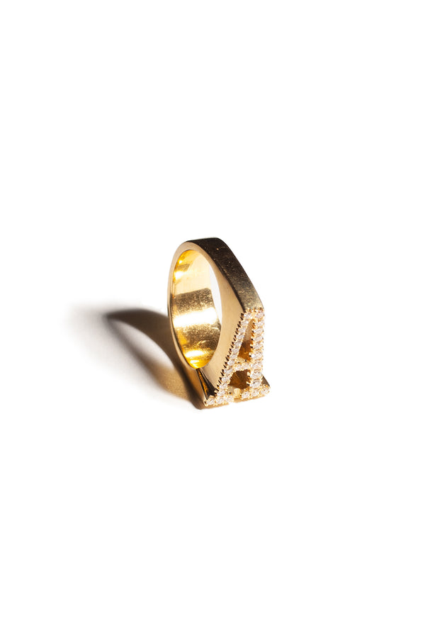 J & F | THE LETTER "A" DIAMOND RING