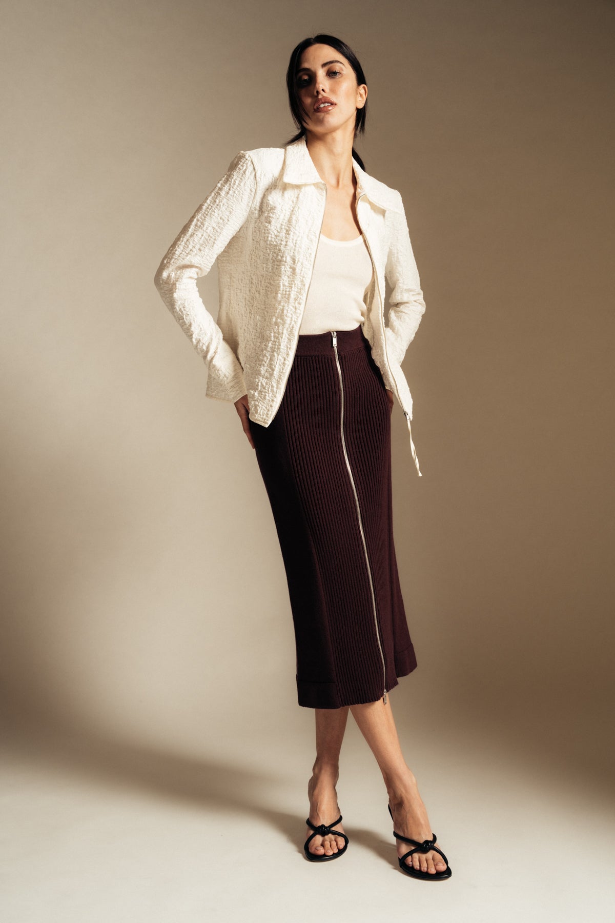 JIL SANDER | KNIT SKIRT - MAXFIELD LA