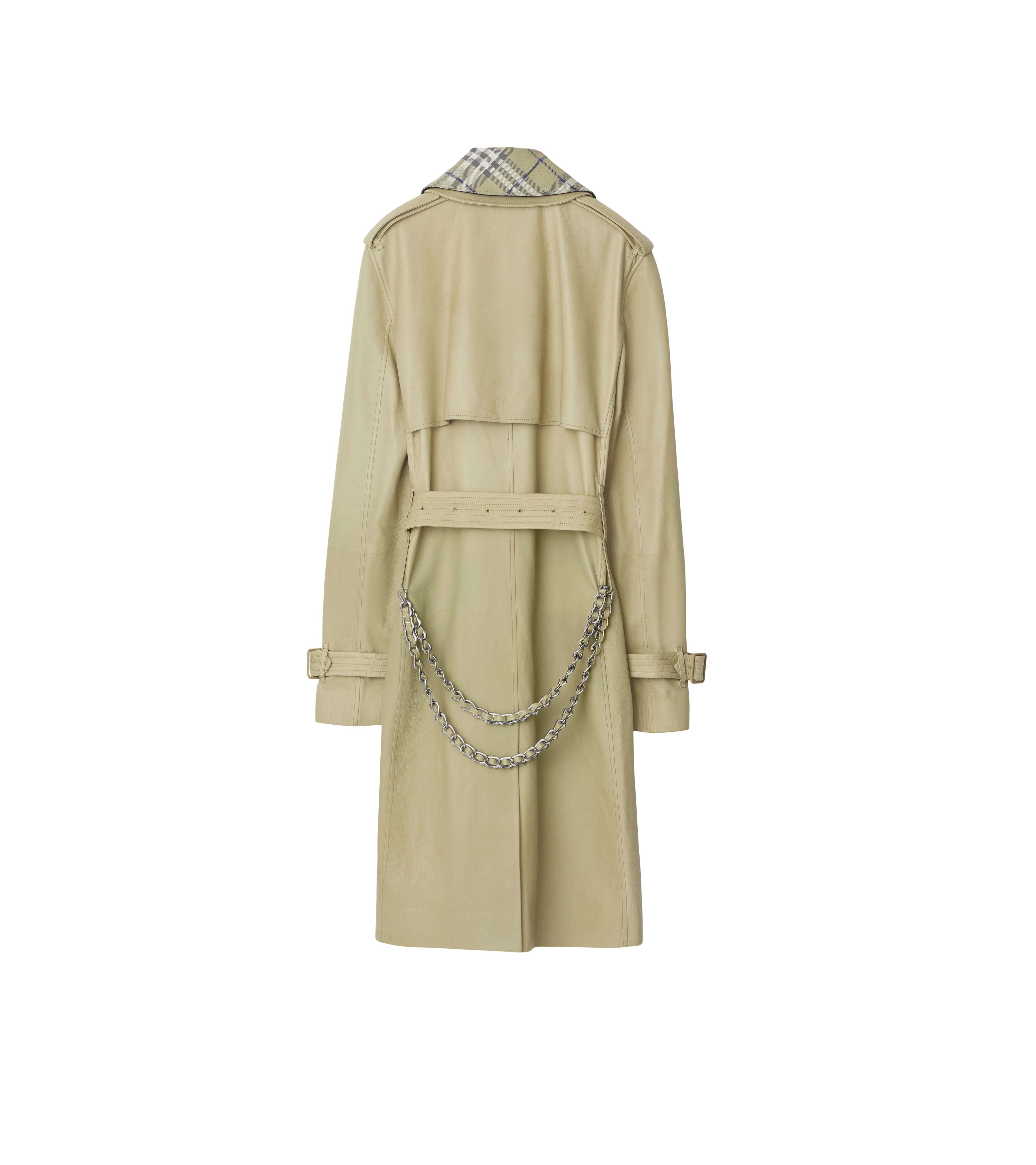 BURBERRY | LONG LEATHER TRENCH COAT