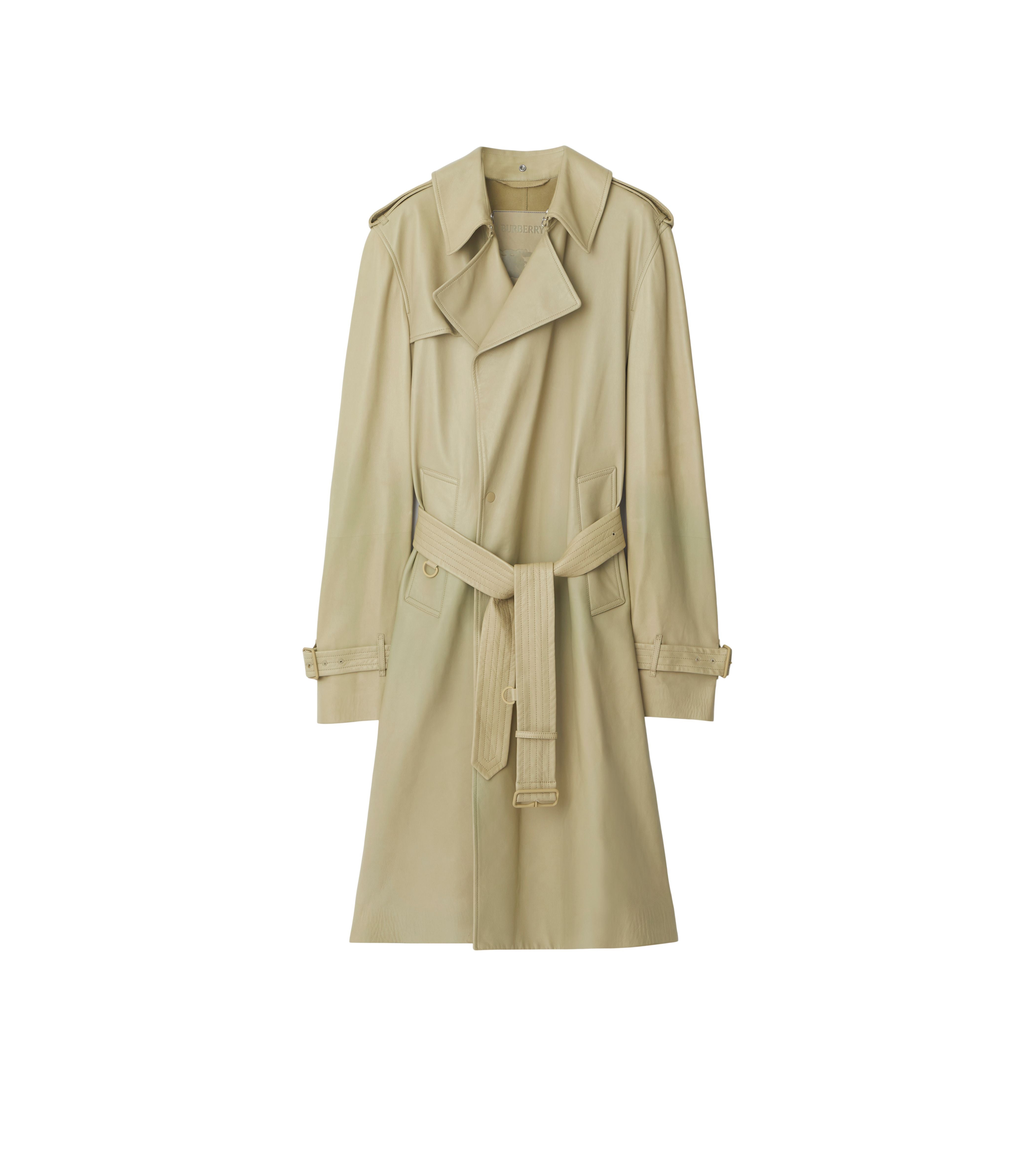 BURBERRY | LONG LEATHER TRENCH COAT