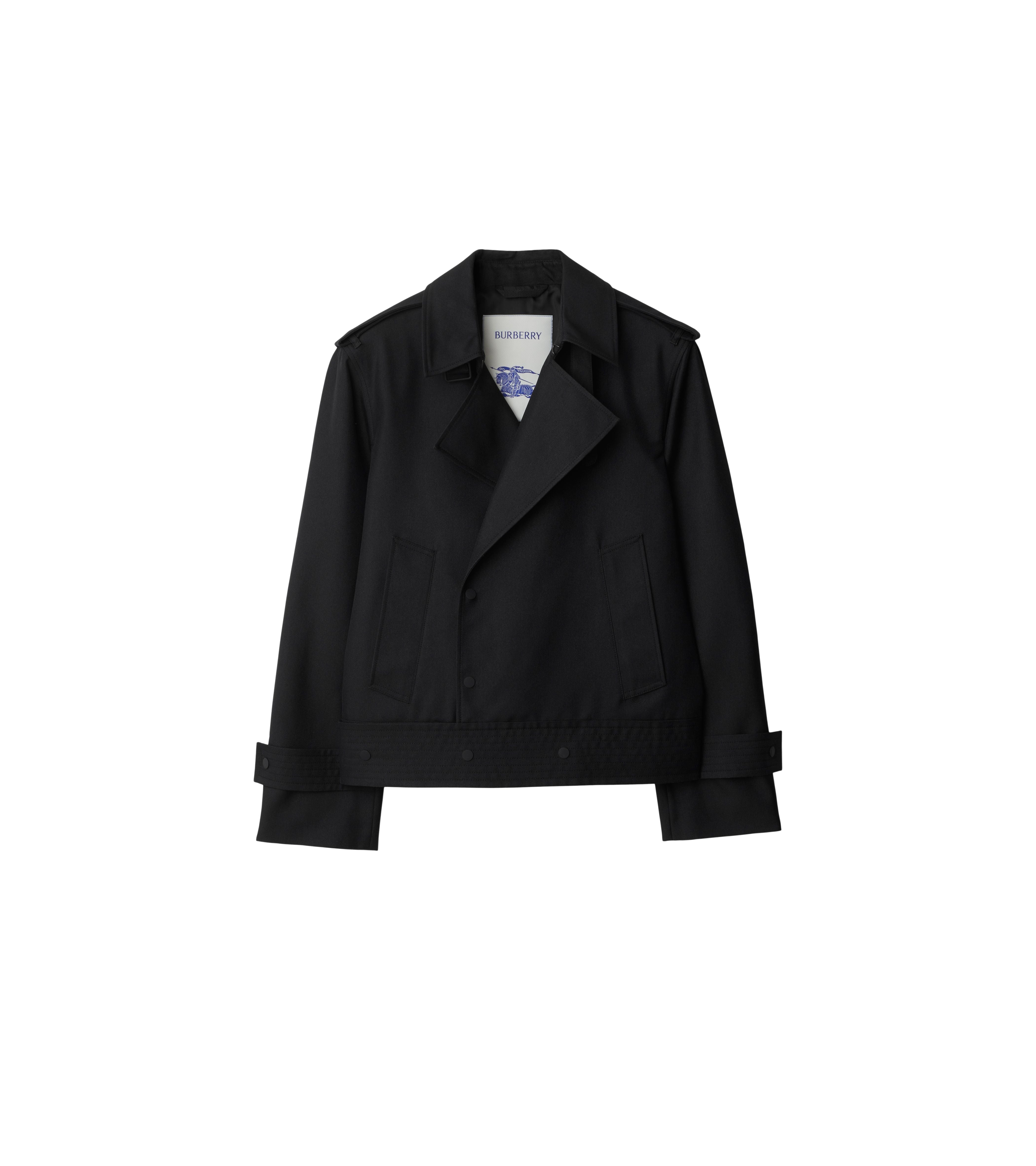 BURBERRY | SILK BLEND TRENCH JACKET - MAXFIELD LA