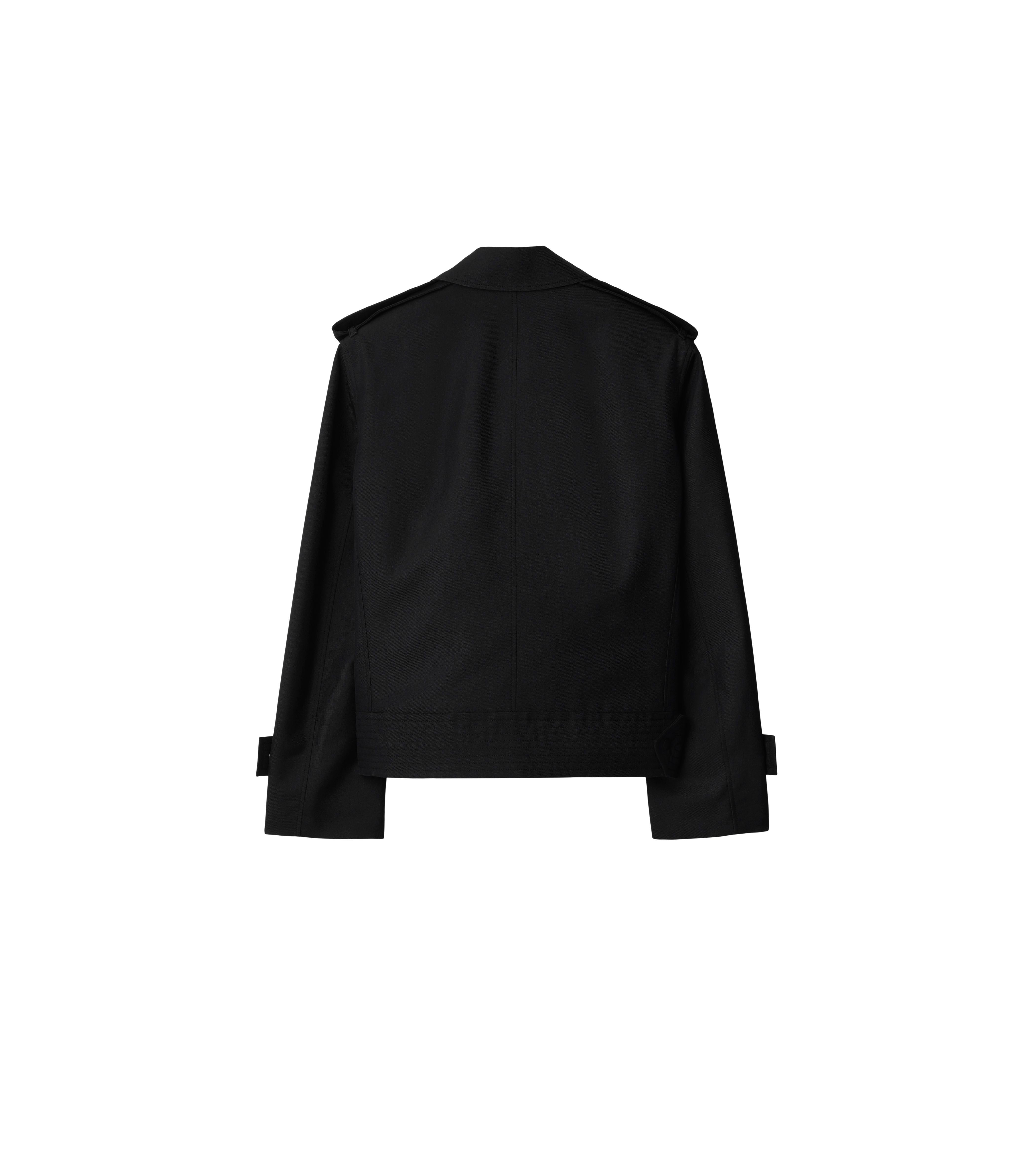 BURBERRY | SILK BLEND TRENCH JACKET - MAXFIELD LA