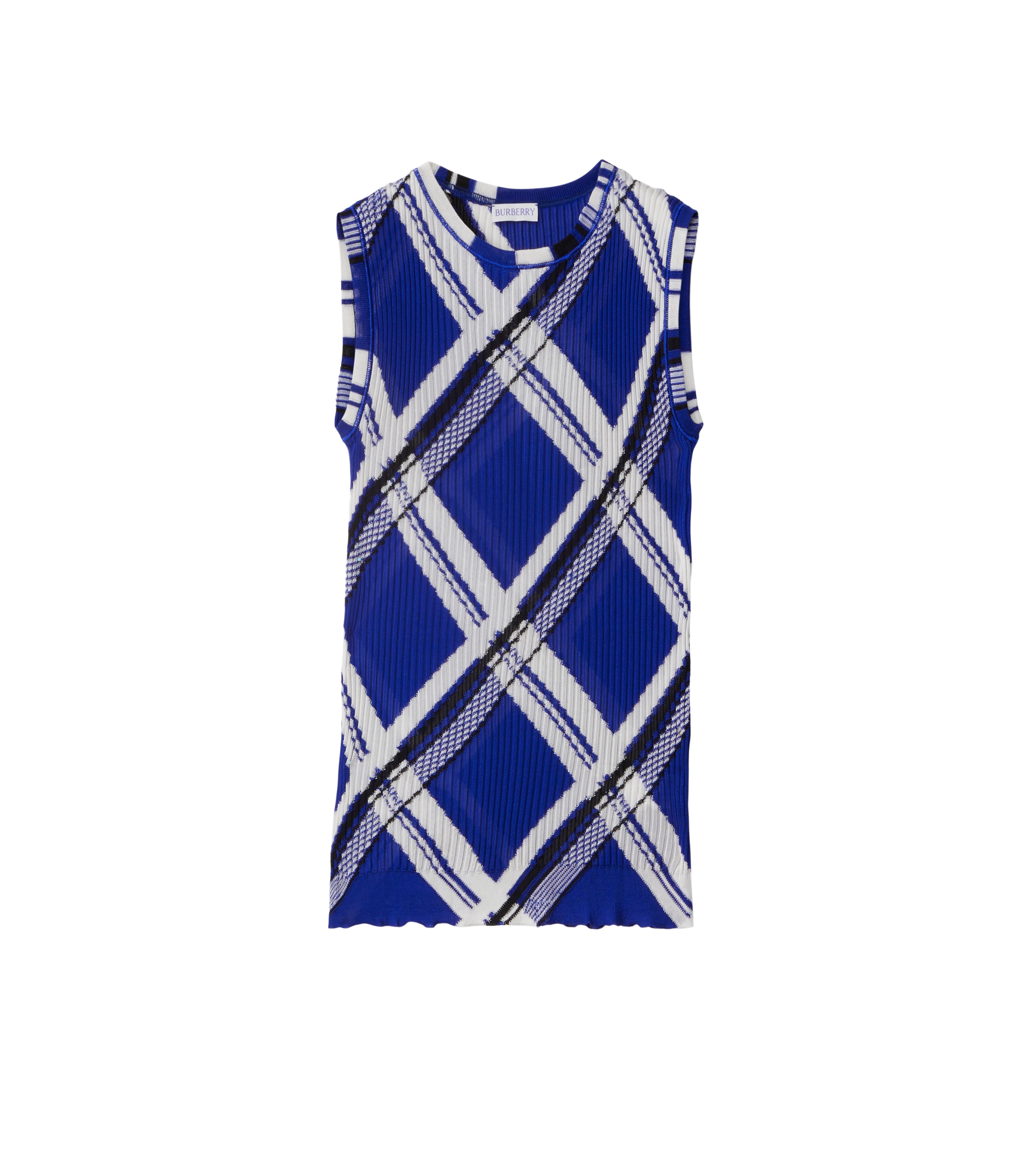 BURBERRY | CHECK SILK VEST - MAXFIELD LA