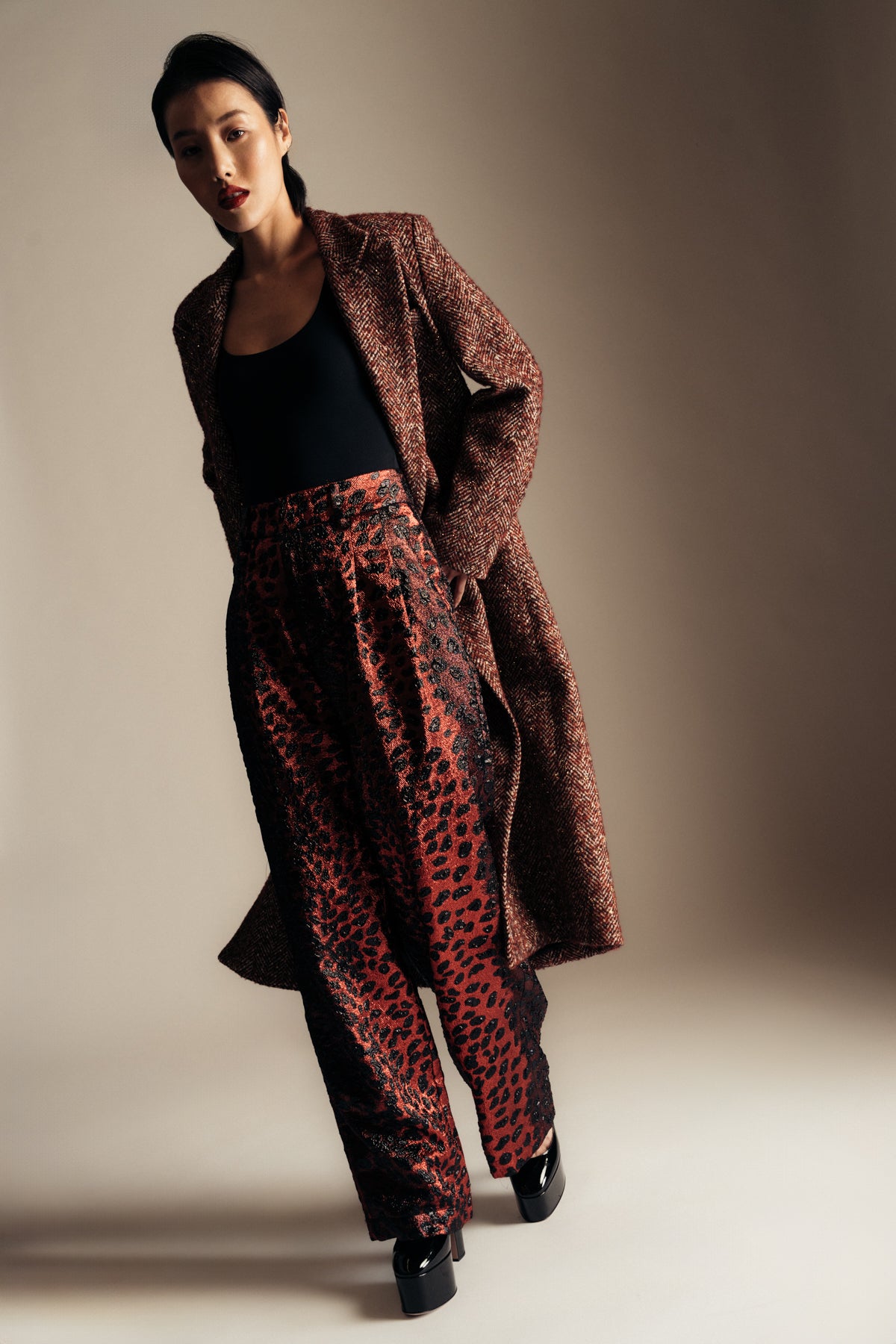 LIBERTINE | ‘HEAVY STARDUST’ MIDI DOUBLE BREASTED COAT