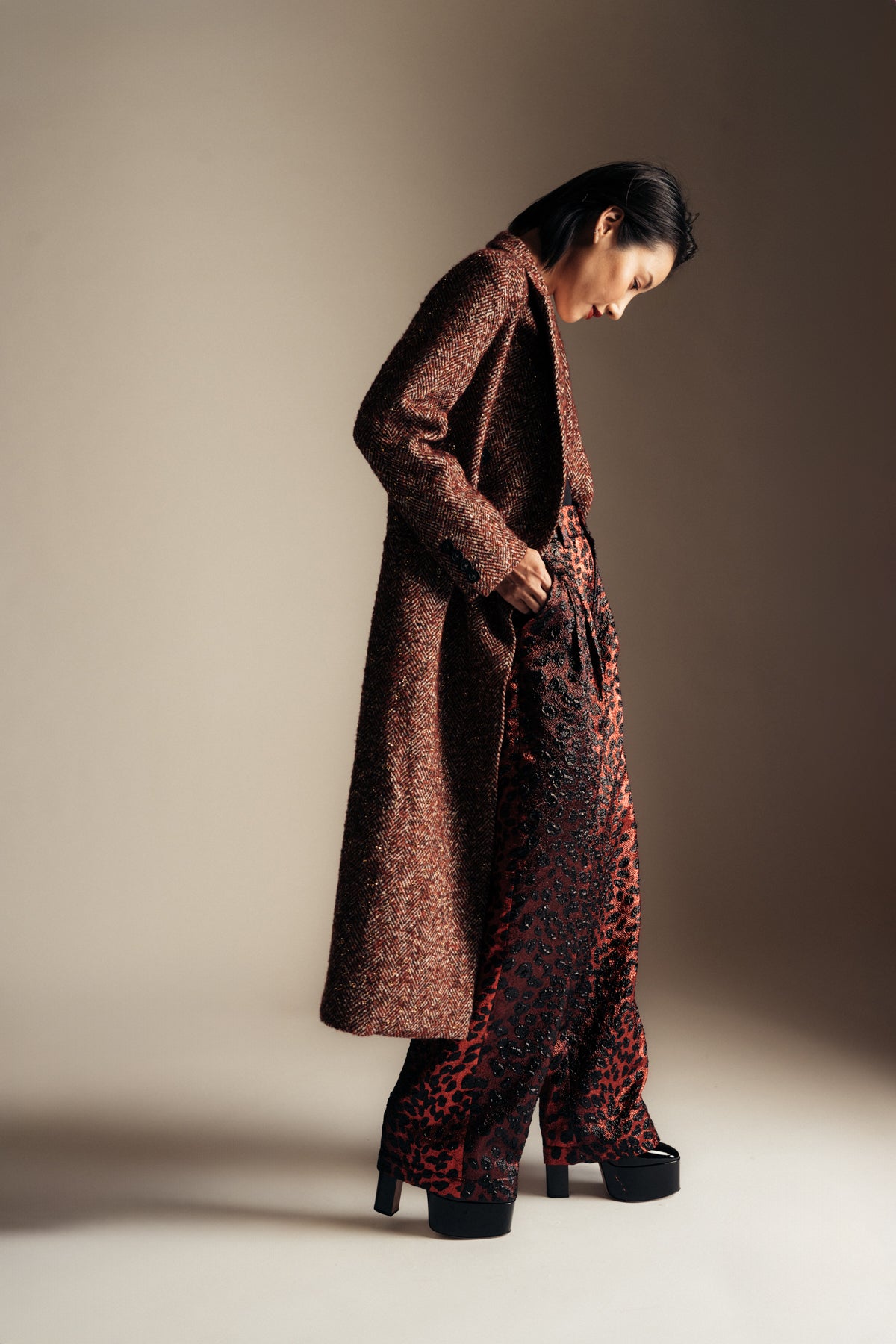 LIBERTINE | ‘HEAVY STARDUST’ MIDI DOUBLE BREASTED COAT