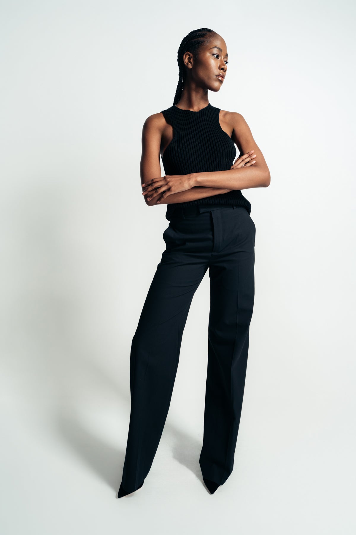 ANN DEMEULEMEESTER | MAAIKE FLARED COMFORT TROUSERS - MAXFIELD LA