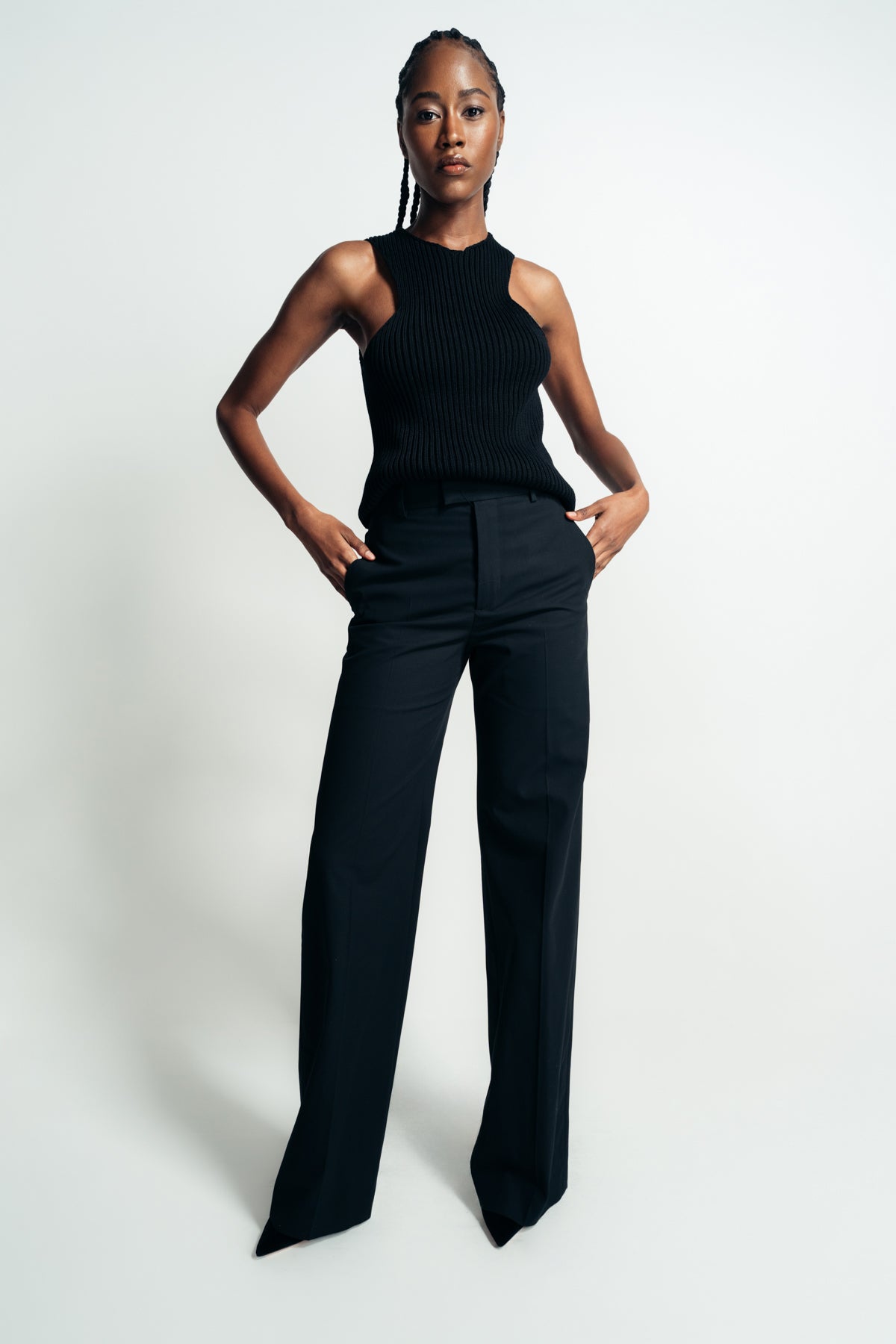 ANN DEMEULEMEESTER | MAAIKE FLARED COMFORT TROUSERS - MAXFIELD LA