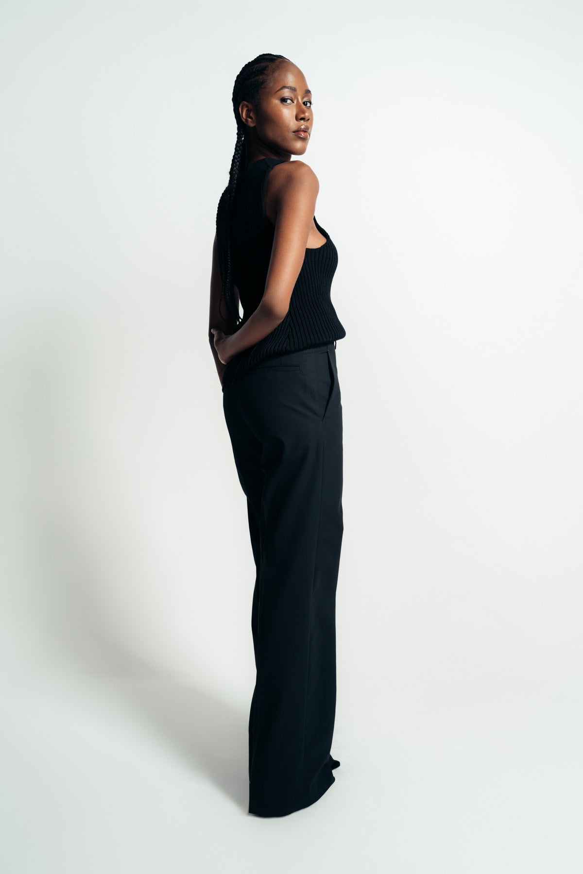 ANN DEMEULEMEESTER | MAAIKE FLARED COMFORT TROUSERS - MAXFIELD LA