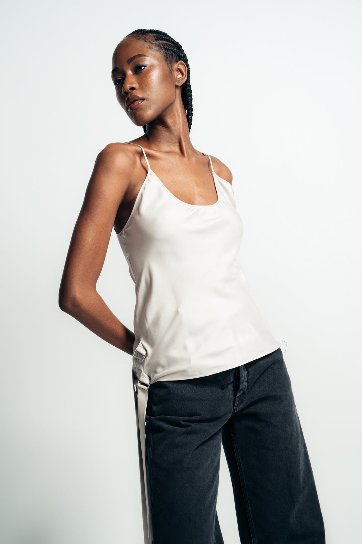 ANN DEMEULEMEESTER | SYKA BELTED SLIP TOP - MAXFIELD LA