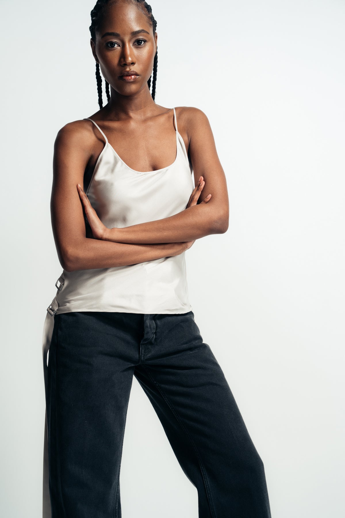 ANN DEMEULEMEESTER | SYKA BELTED SLIP TOP - MAXFIELD LA