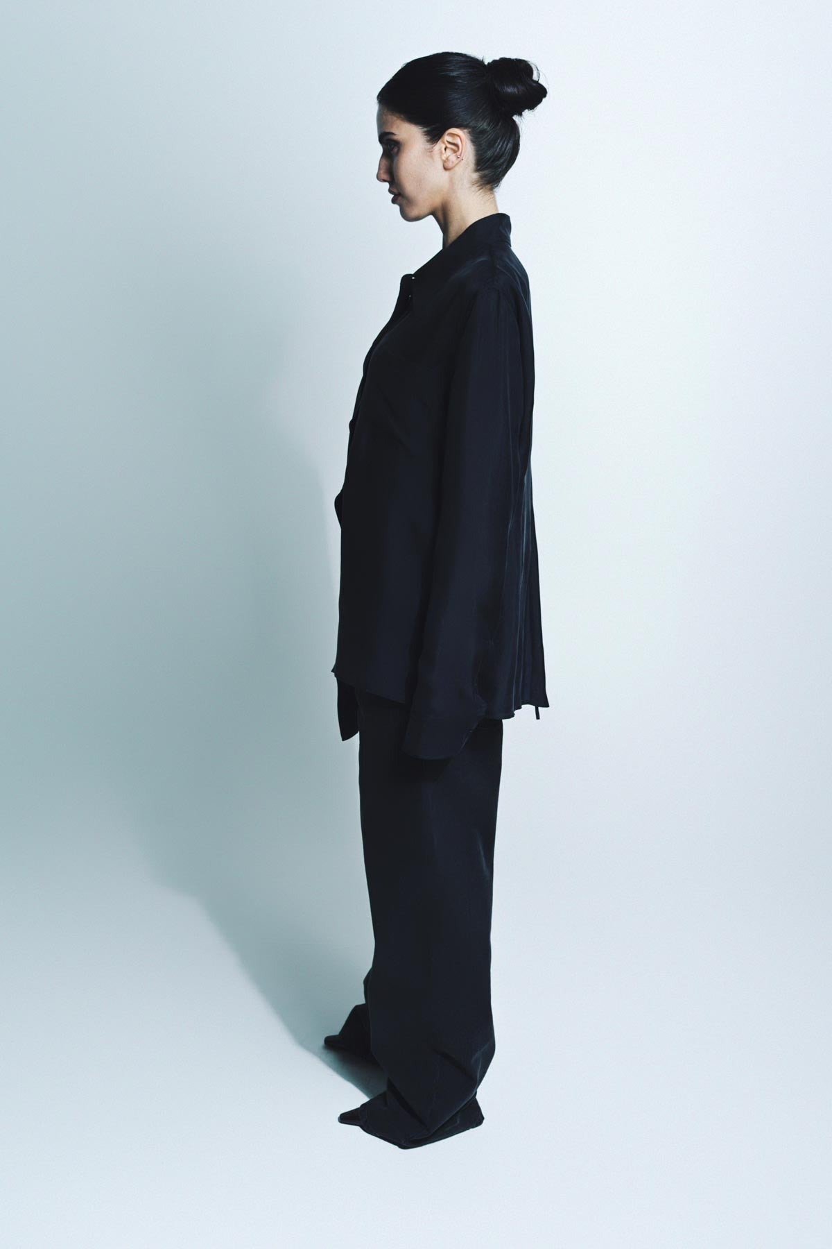 ANN DEMEULEMEESTER | JULA DROPPED SHOULDER LONG SLEEVE SHIRT - MAXFIELD LA