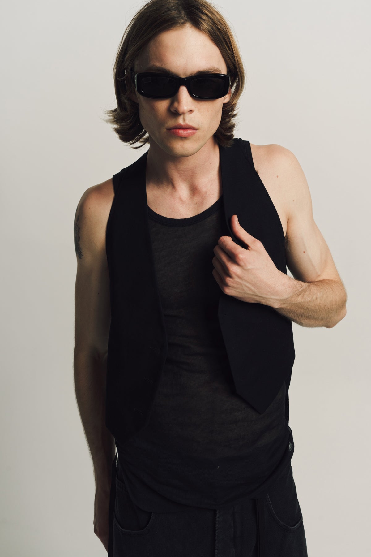 ANN DEMEULEMEESTER | LENS MICRO WAISTCOAT - MAXFIELD LA