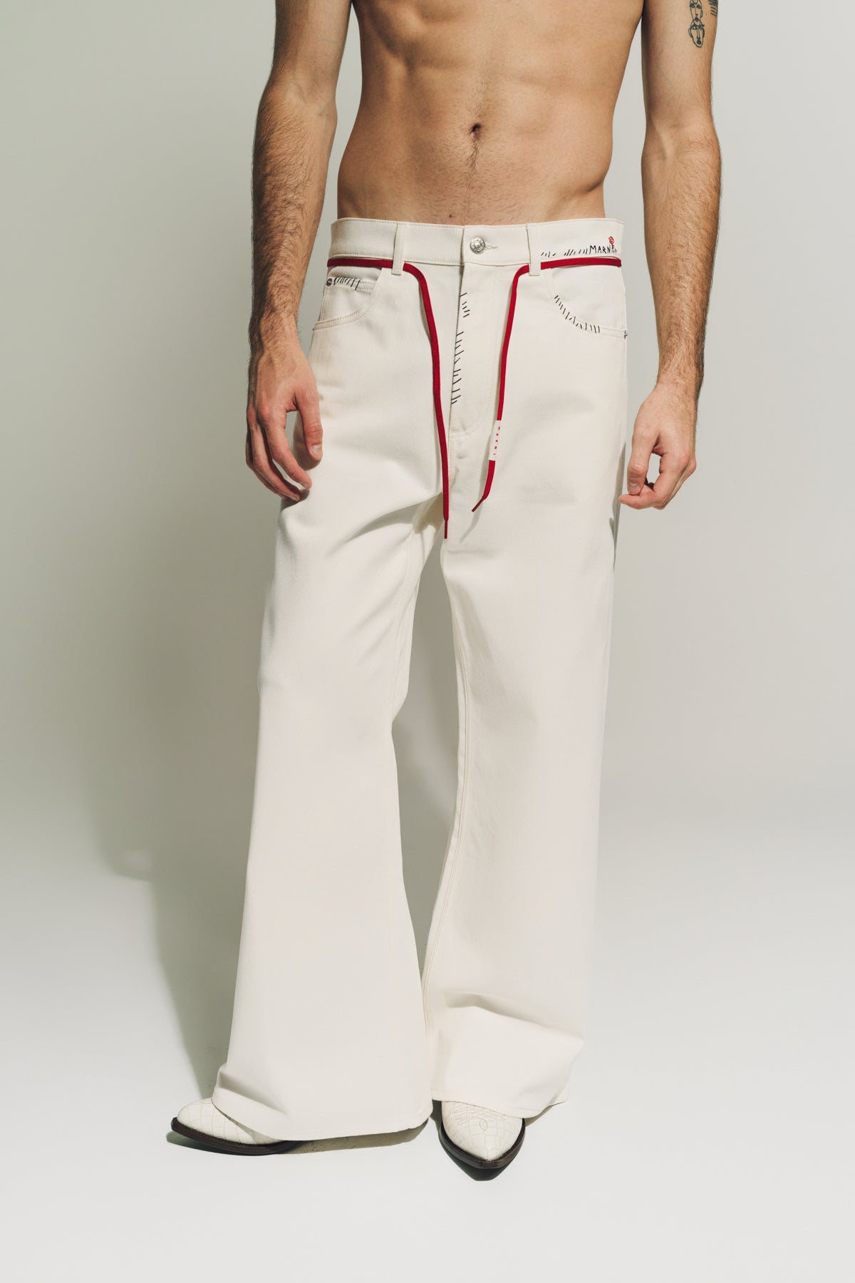 MARNI | DRAWSTRING TROUSERS - MAXFIELD LA