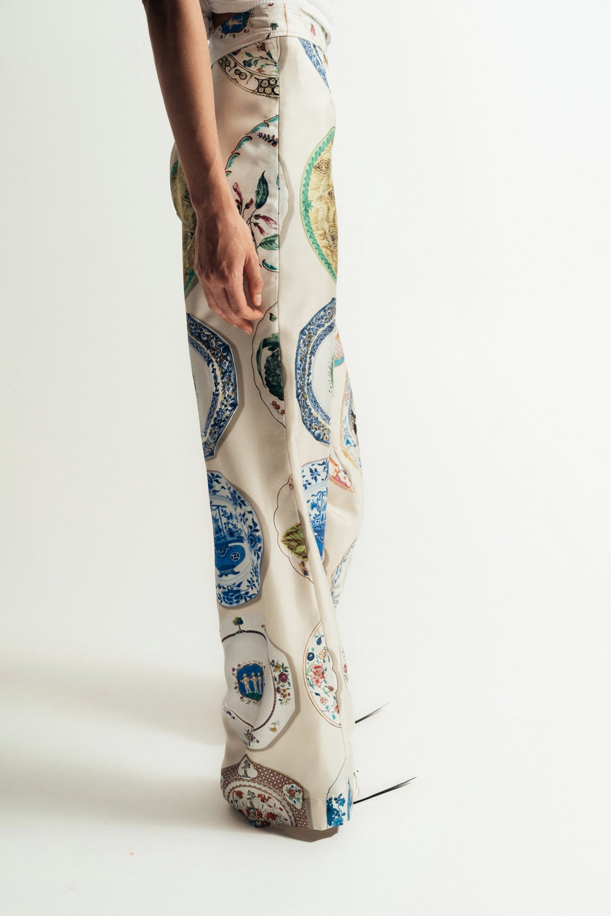 LIBERTINE | ‘CHELSEA PLATES’ SLIM AARONS PANTS SIDE ZIP - MAXFIELD LA