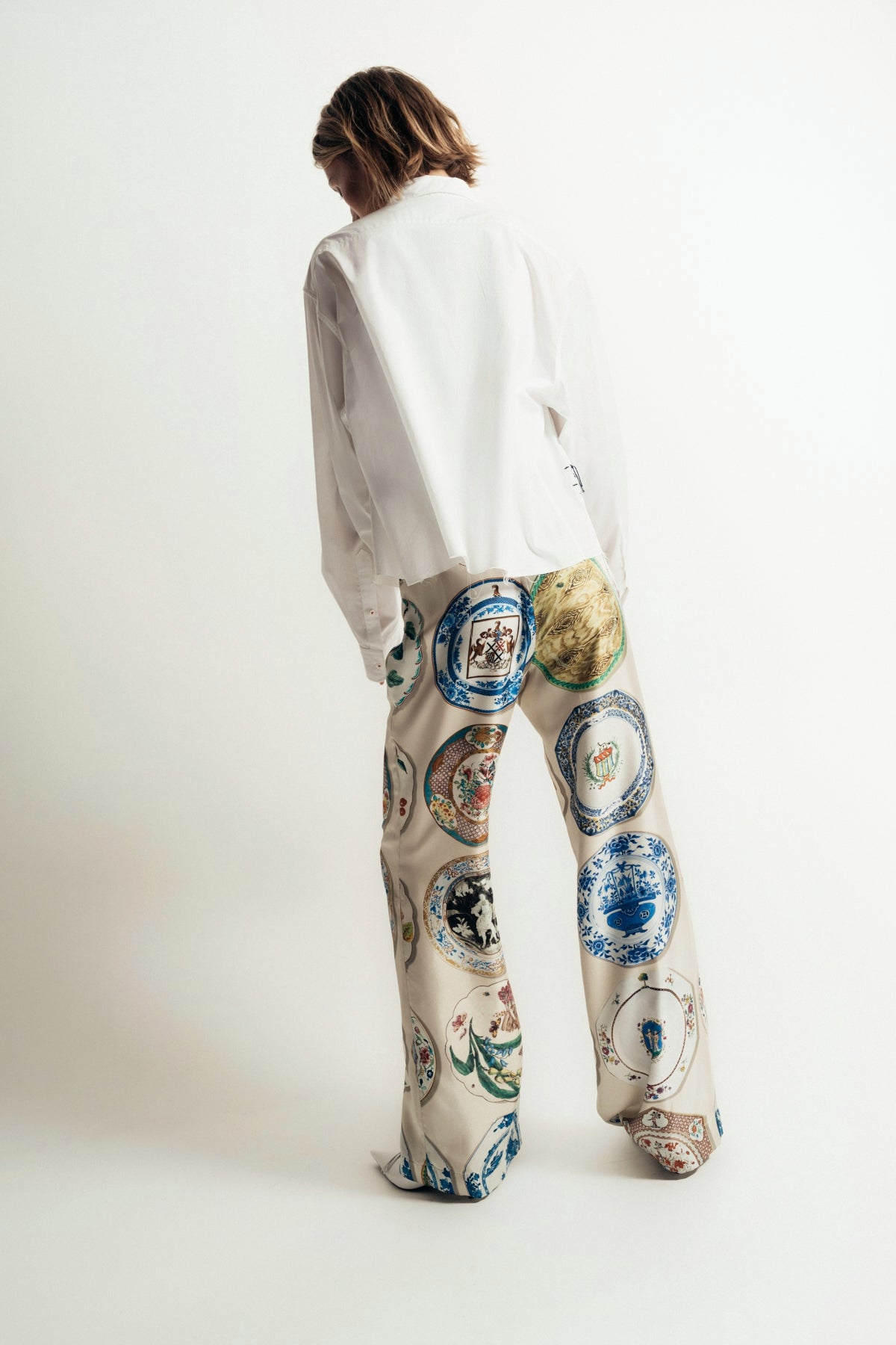 LIBERTINE | ‘CHELSEA PLATES’ SLIM AARONS PANTS SIDE ZIP - MAXFIELD LA