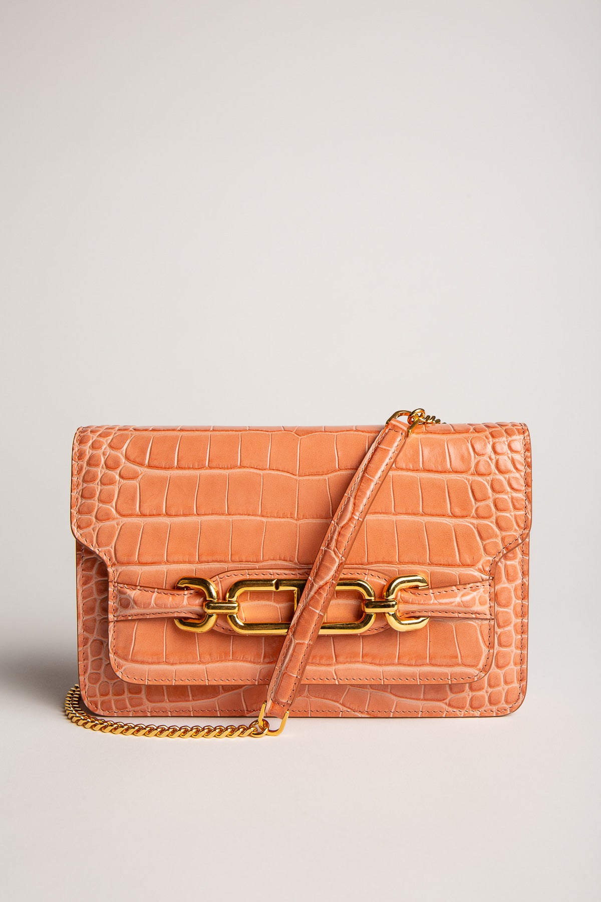 TOM FORD | STAMPED CROCODILE LEATHER WHITNEY SMALL SHOULDER BAG