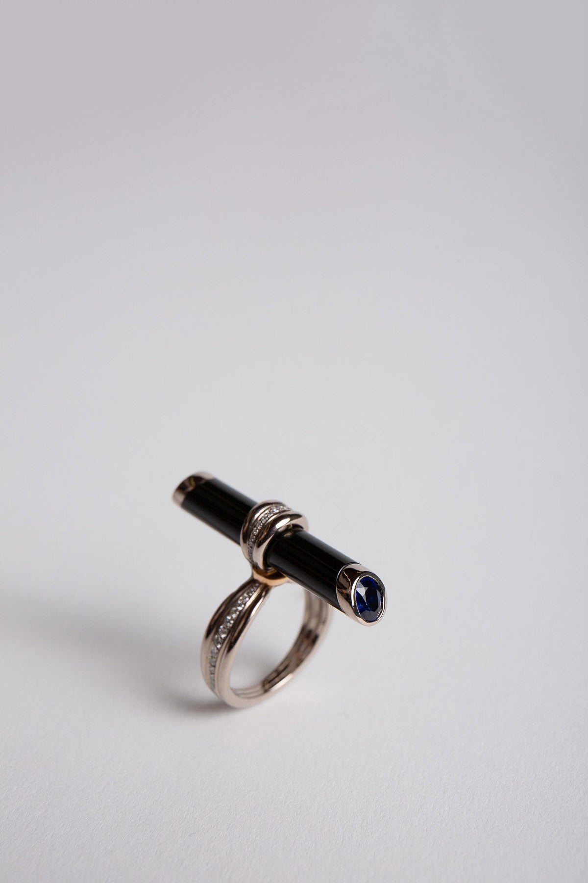 HANNAH MARTIN | BLACK JADE BOUND RING - MAXFIELD LA