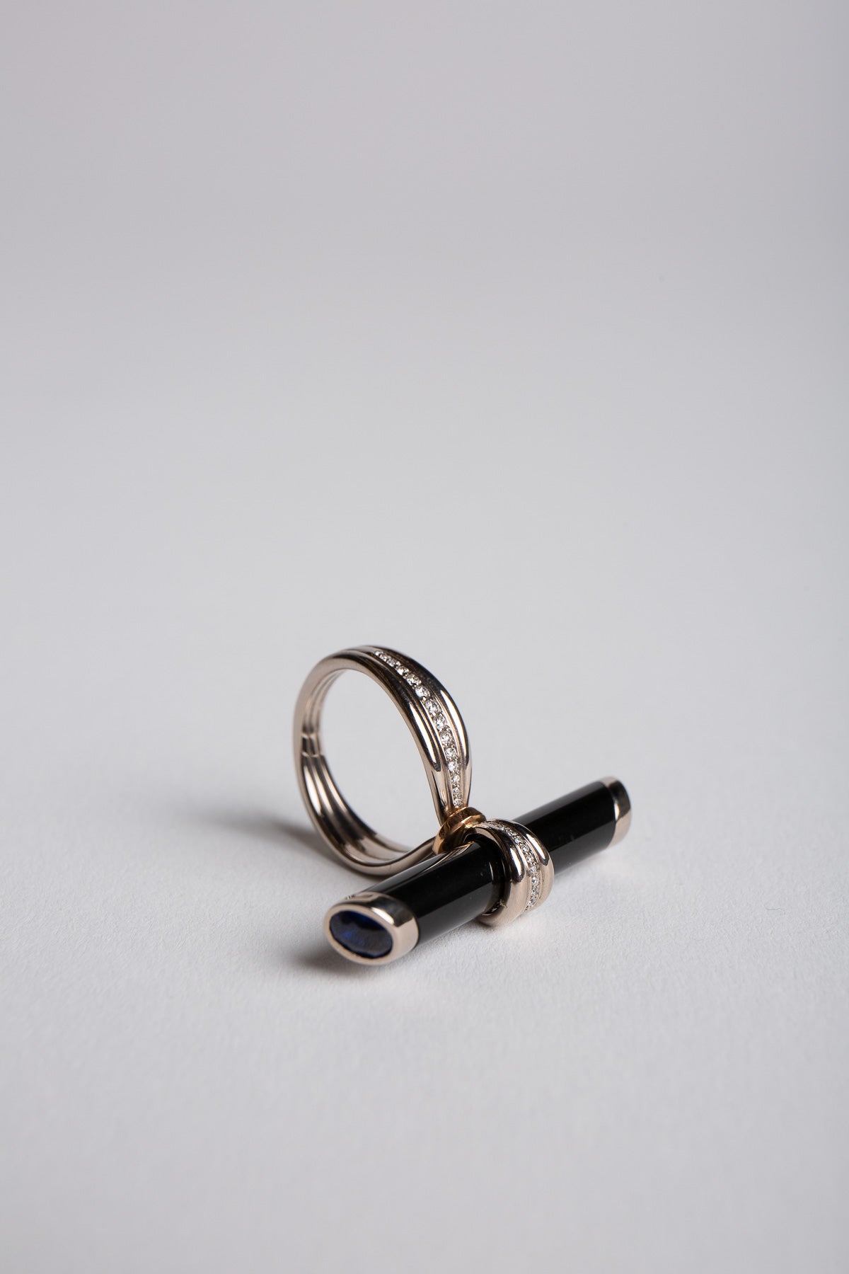 HANNAH MARTIN | BLACK JADE BOUND RING - MAXFIELD LA