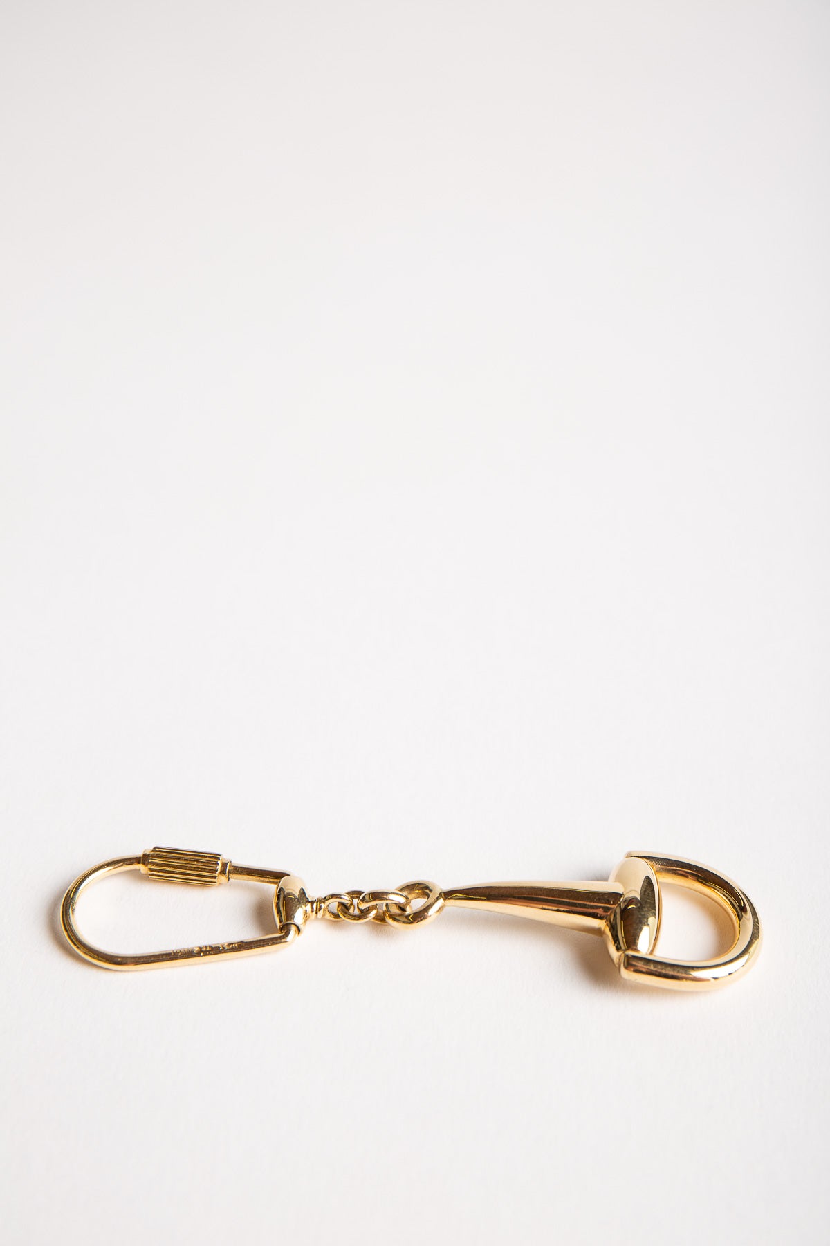 GUCCI | VINTAGE 18K STIRRUP KEYCHAIN - MAXFIELD LA