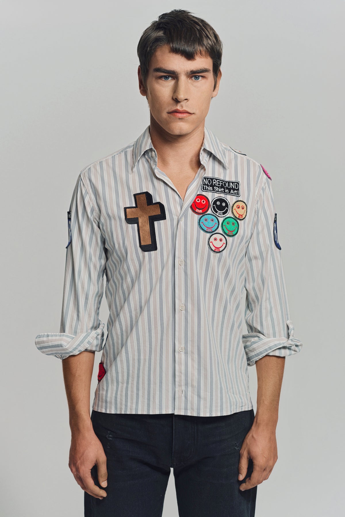BEVERLY HILLS RECYCLER | DAMIEN HIRST LONG SLEEVE SPOT SHIRT 1