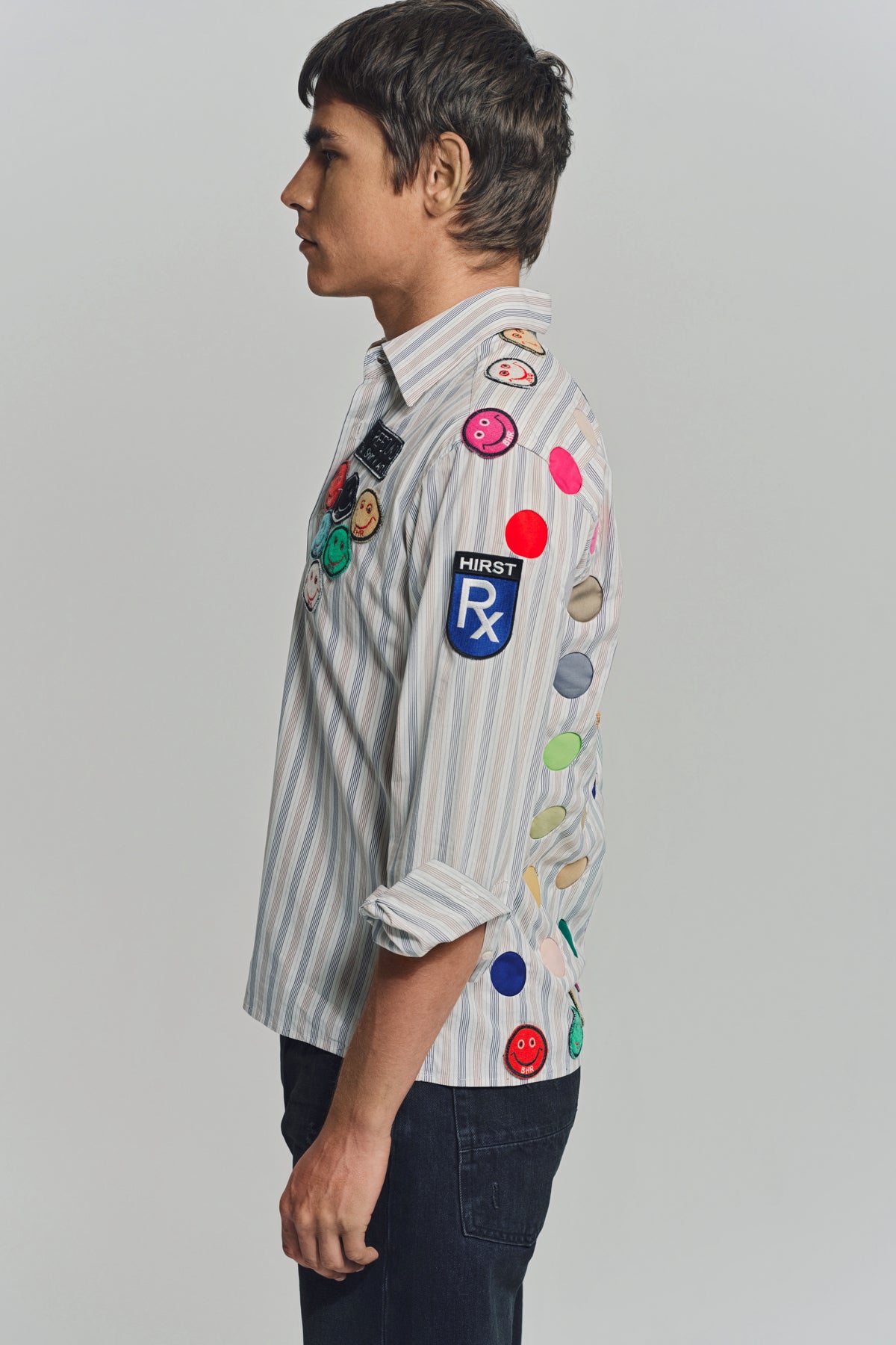 BEVERLY HILLS RECYCLER | DAMIEN HIRST LONG SLEEVE SPOT SHIRT 1