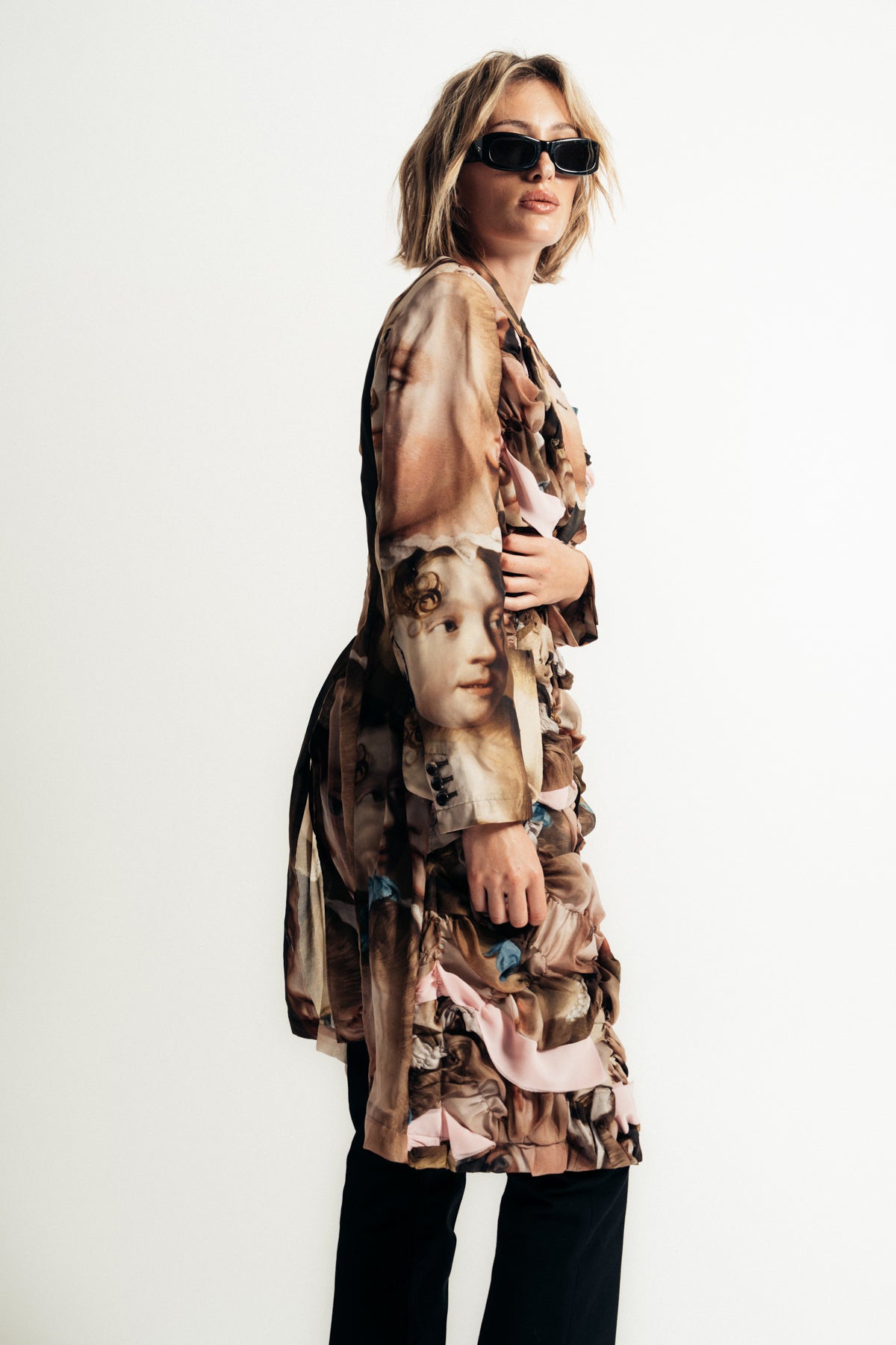 COMME DES GARCONS | ESTER FACE PRINT COAT - MAXFIELD LA