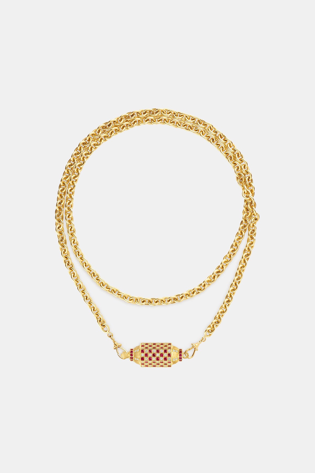 MARIE LICHTENBERG | CHECK RUBY LOCKET ON ROSA CLASSIC CHAIN