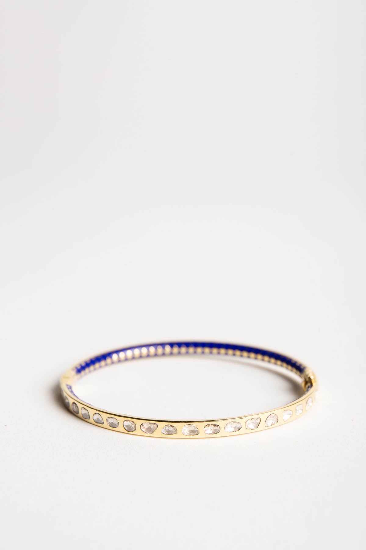 AMRAPALI LONDON | 18K YELLOW GOLD ENAMEL DIAMOND BRACELET - MAXFIELD LA