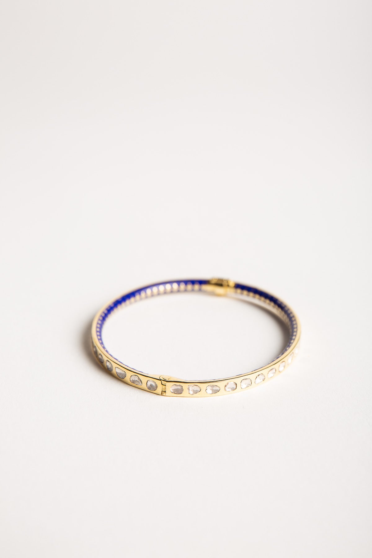 AMRAPALI LONDON | 18K YELLOW GOLD ENAMEL DIAMOND BRACELET - MAXFIELD LA