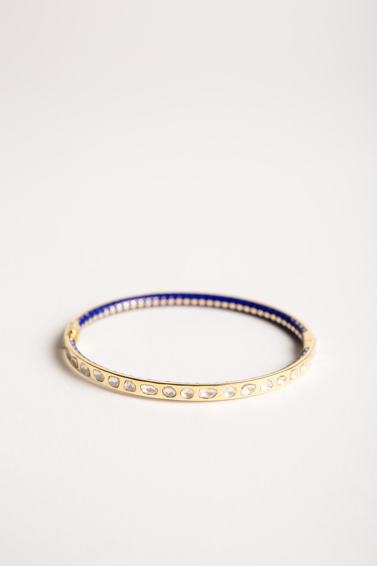 AMRAPALI LONDON | 18K YELLOW GOLD ENAMEL DIAMOND BRACELET - MAXFIELD LA