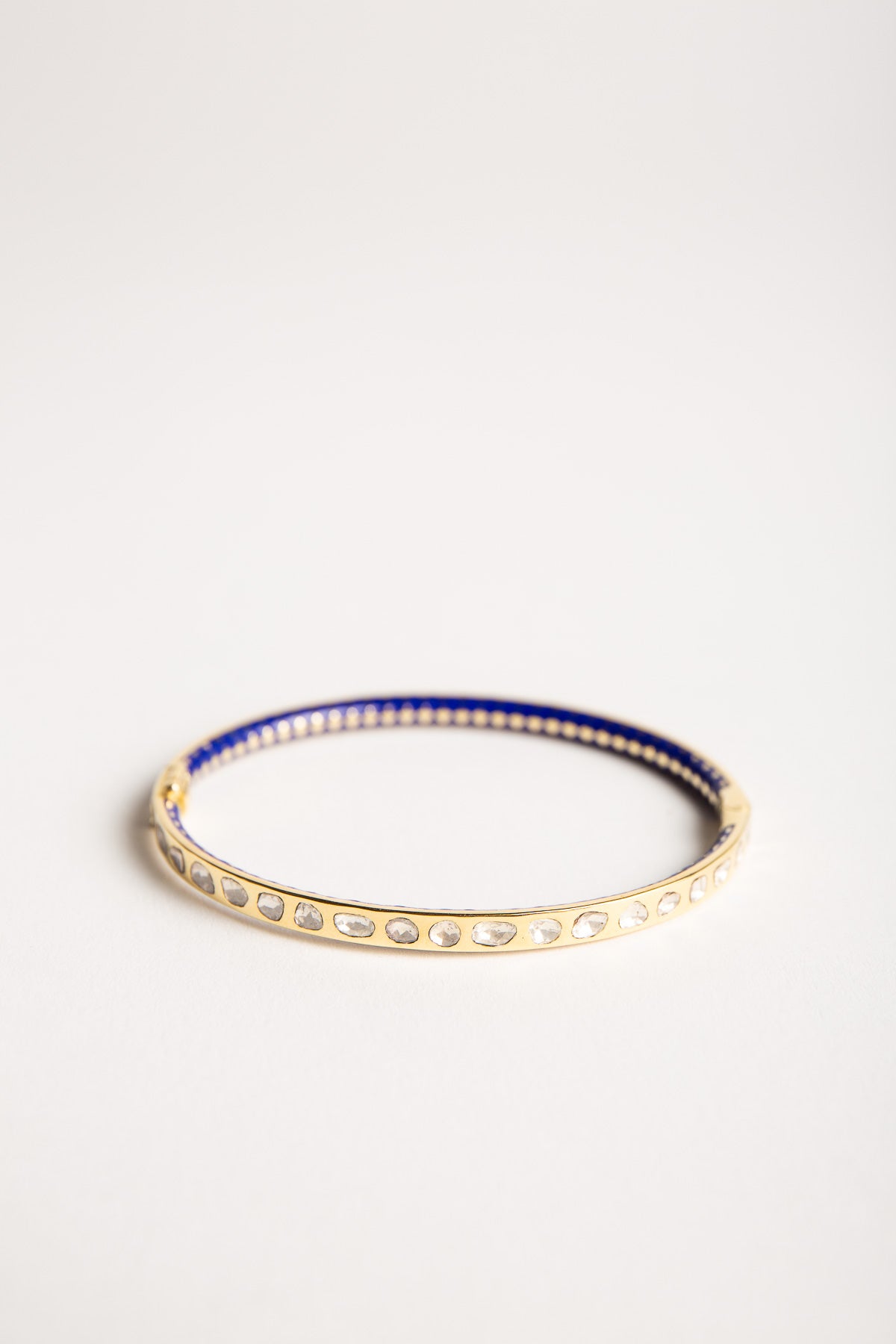 AMRAPALI LONDON | 18K YELLOW GOLD ENAMEL DIAMOND BRACELET