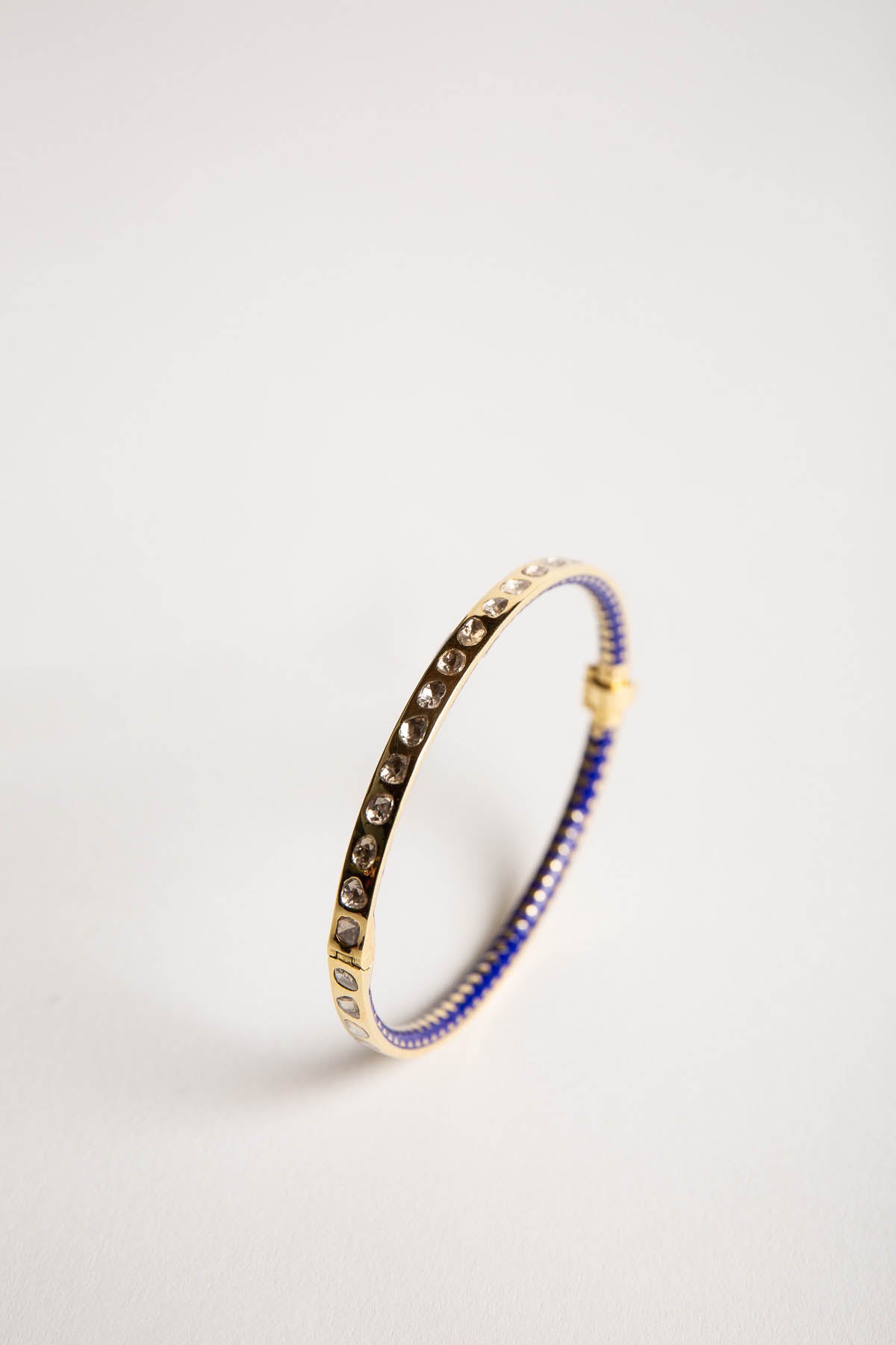 AMRAPALI LONDON | 18K YELLOW GOLD ENAMEL DIAMOND BRACELET