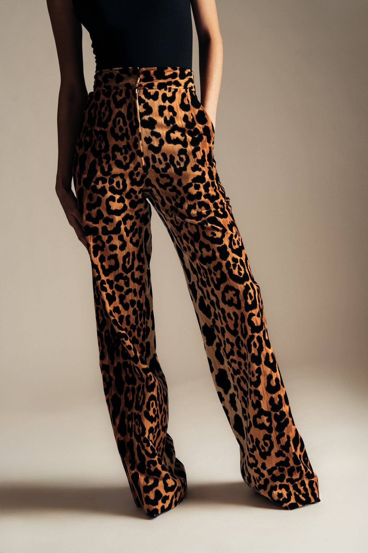 LIBERTINE | ‘LEOPARDO’ WIDE LEG TROUSERS