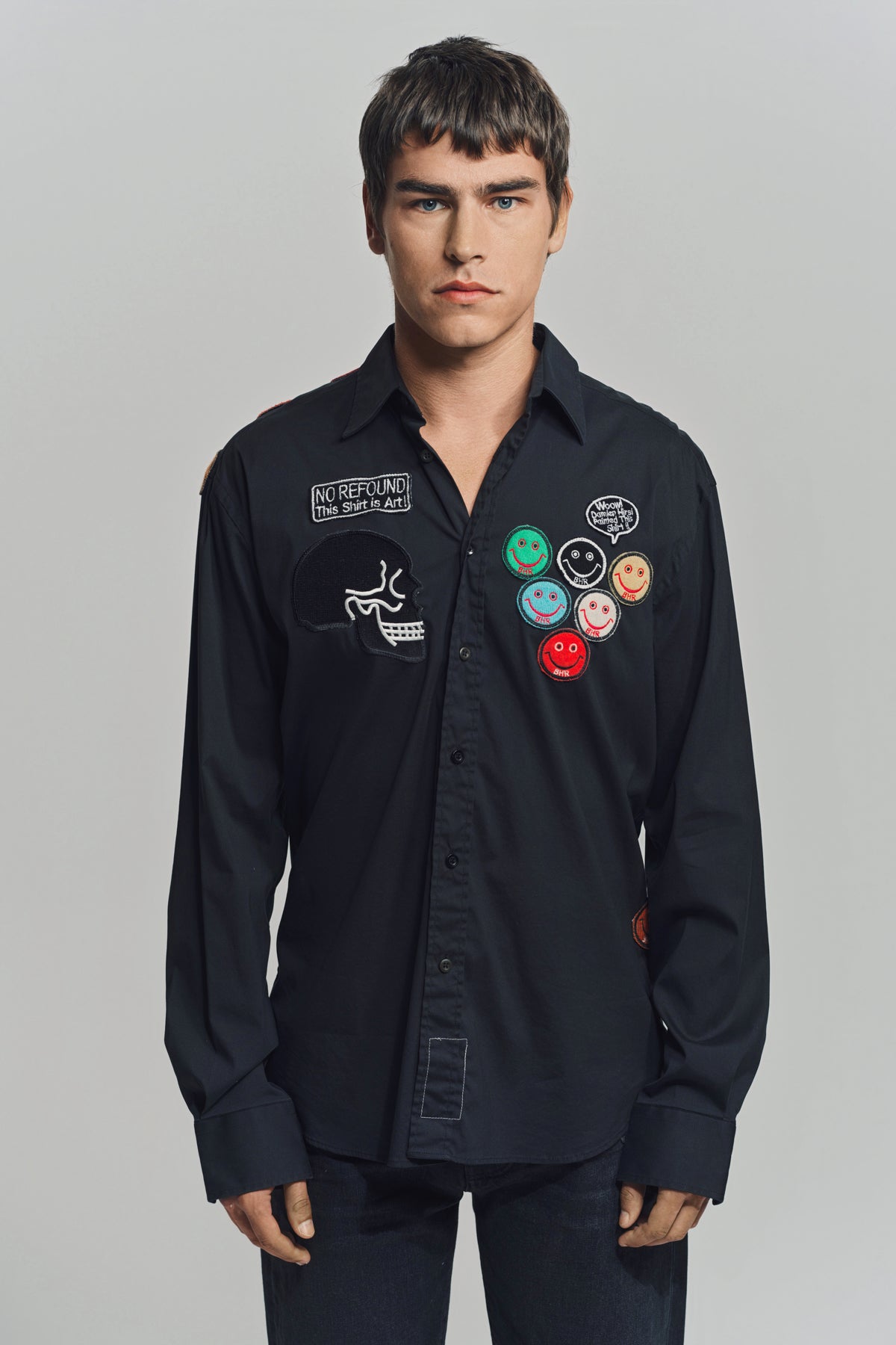 BEVERLY HILLS RECYCLER | DAMIEN HIRST LONG SLEEVE SPOT SHIRT 2