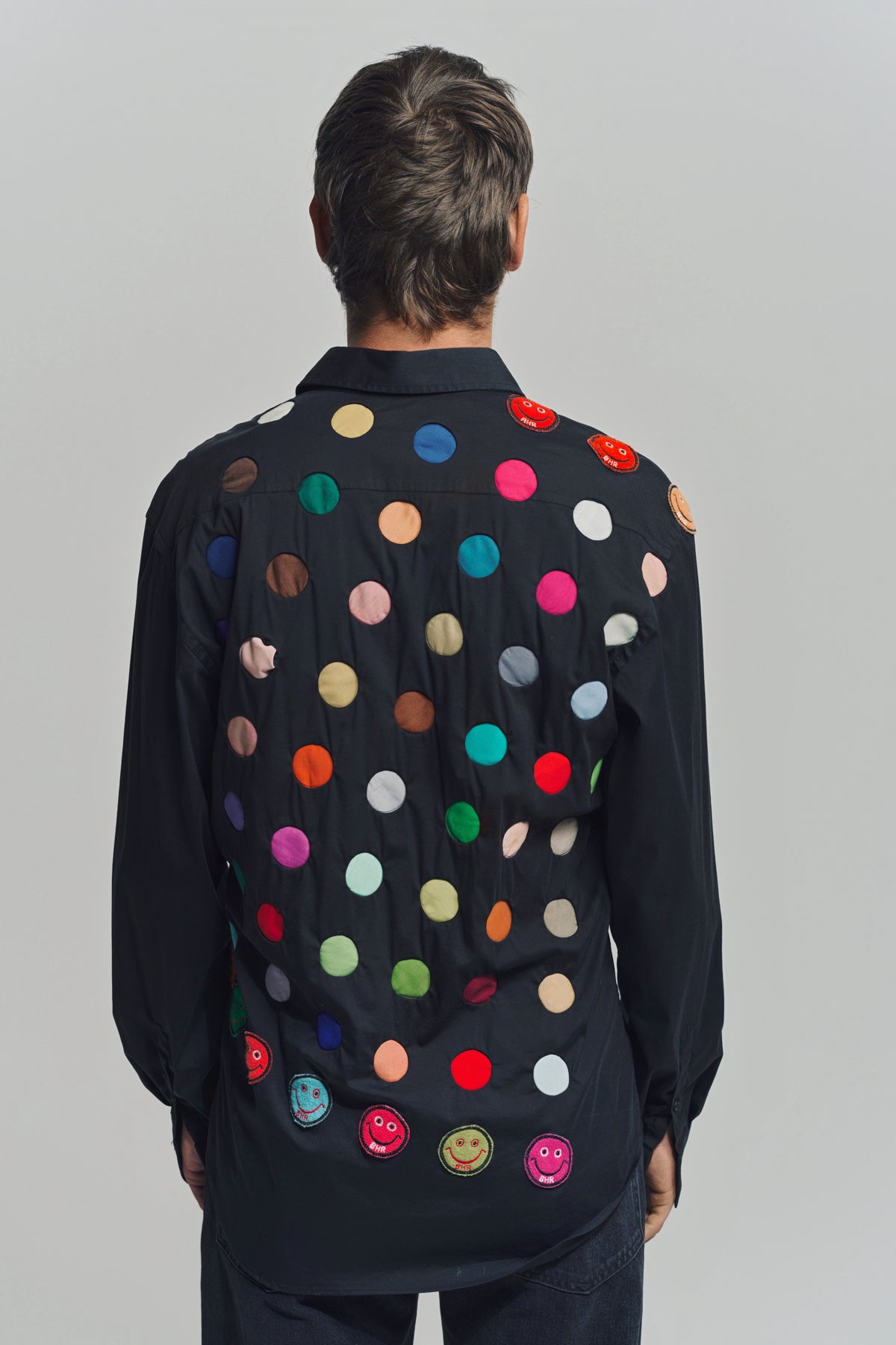 BEVERLY HILLS RECYCLER | DAMIEN HIRST LONG SLEEVE SPOT SHIRT 2