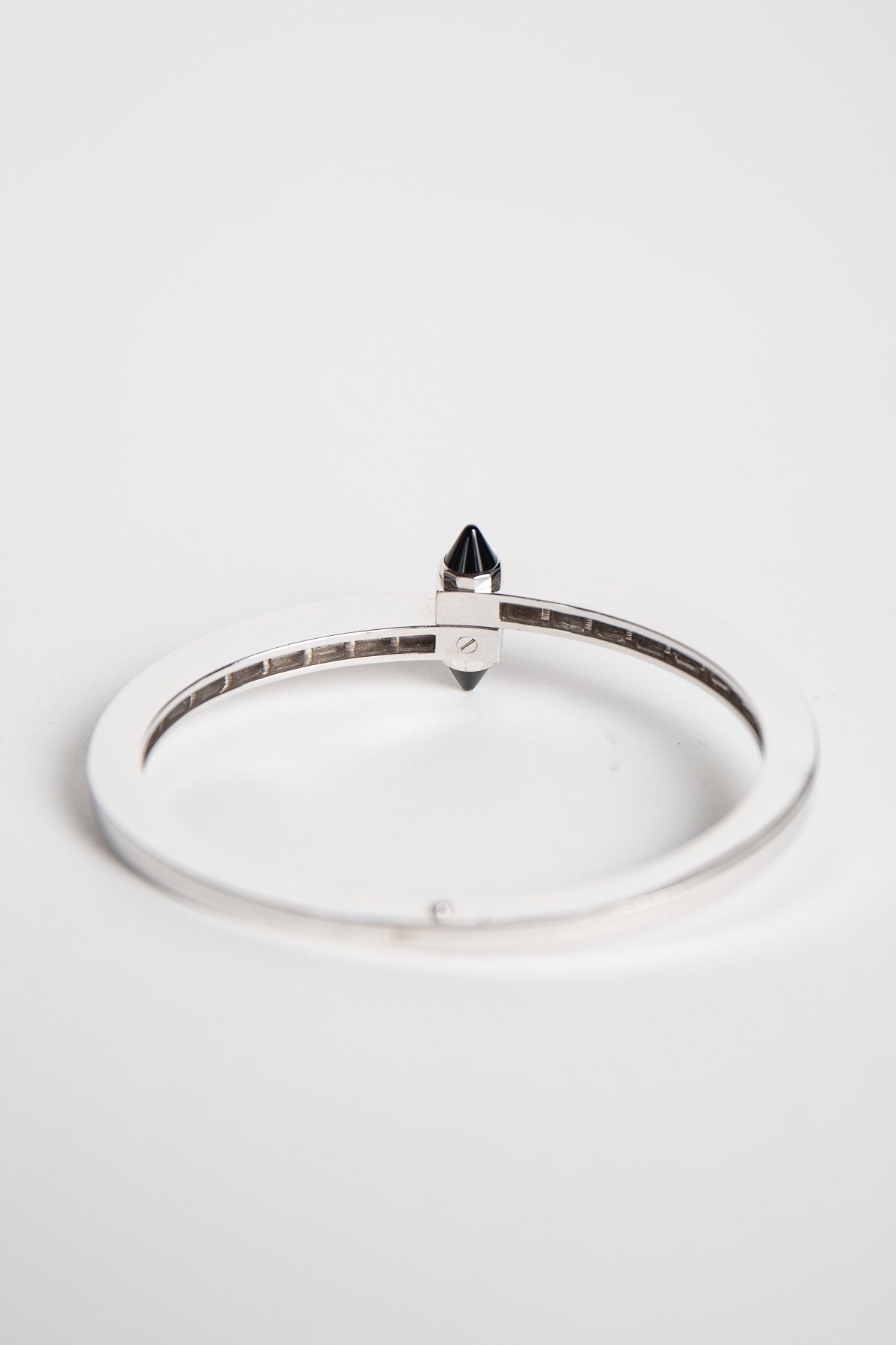 CARTIER | 1990'S WHITE GOLD, DIAMOND, ONYX BRACLET