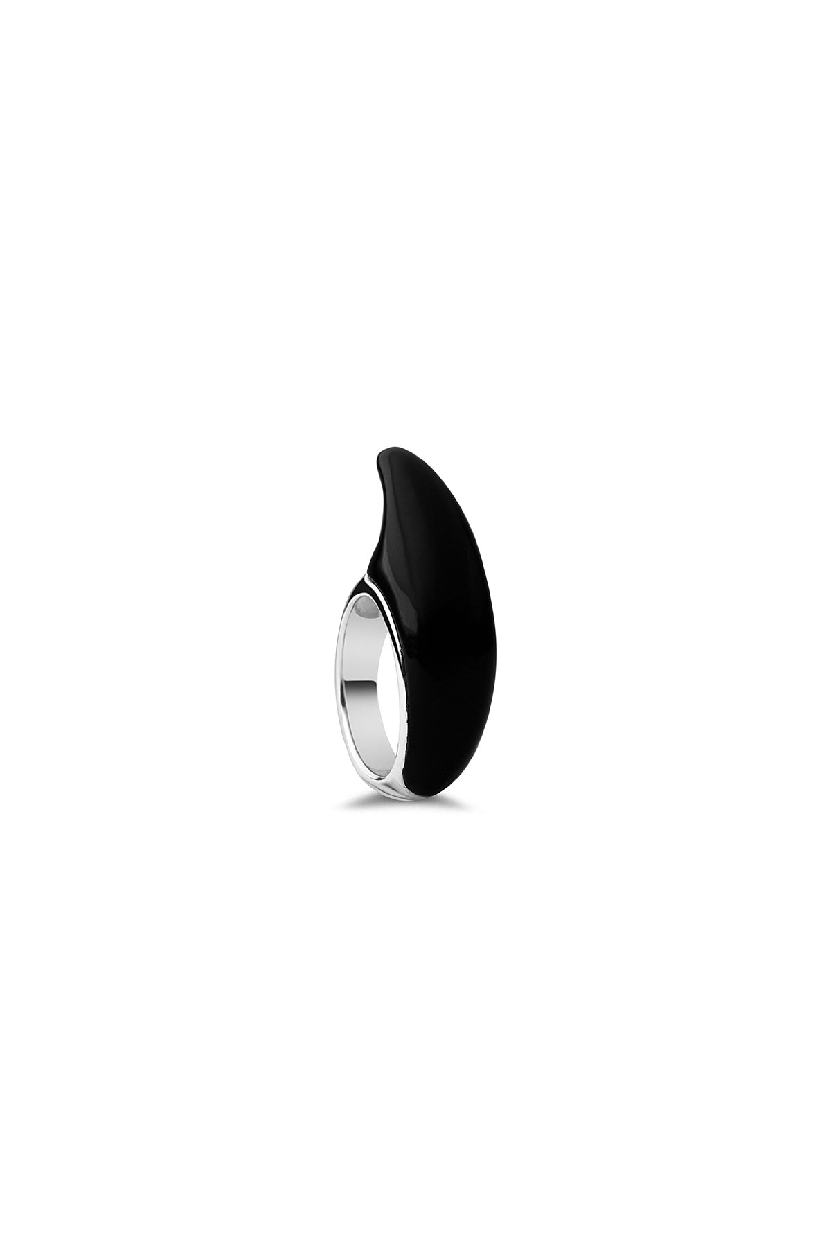 JOVANA DJURIC | MEDIUM CRESCENT ONYX RING - MAXFIELD LA