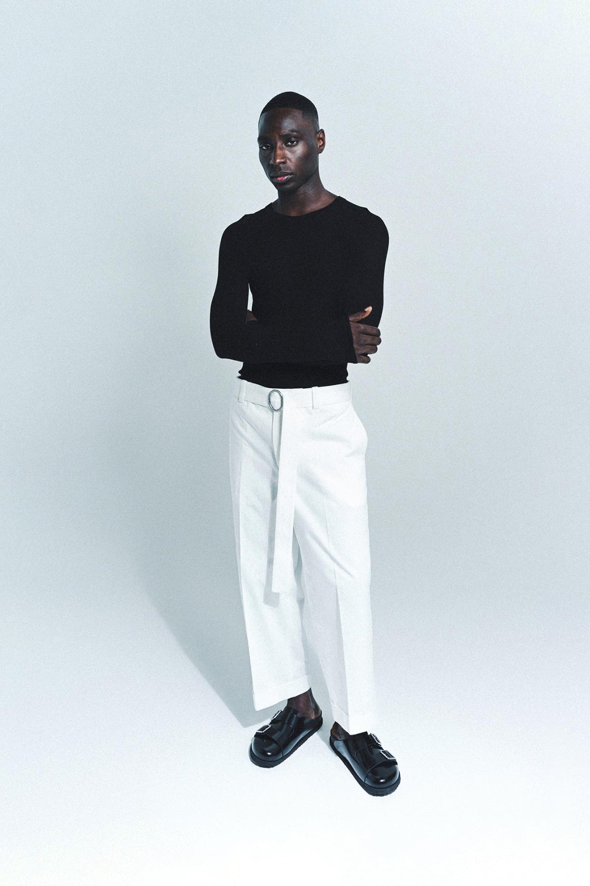 JIL SANDER | BELTED TROUSERS - MAXFIELD LA