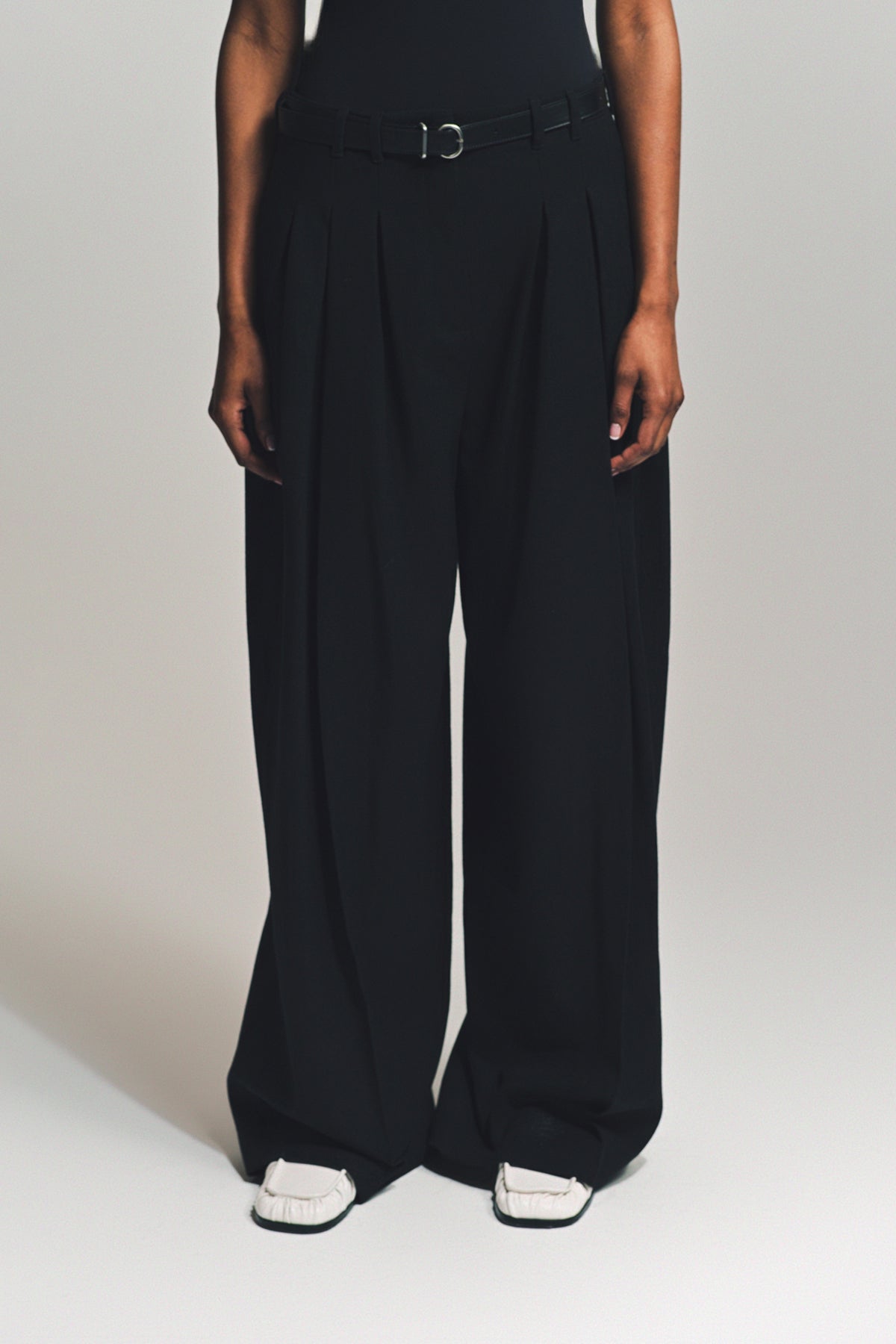 JIL SANDER | BELTED TROUSERS
