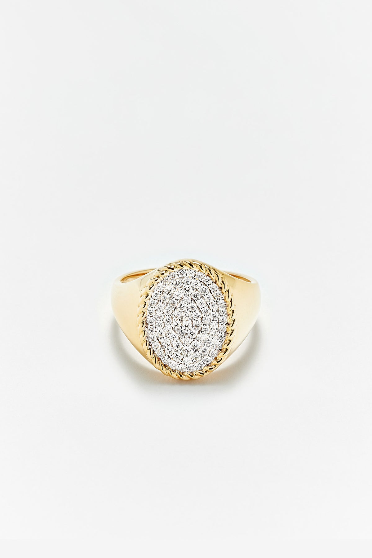 YVONNE LÉON | DIAMOND OVAL RING - MAXFIELD LA