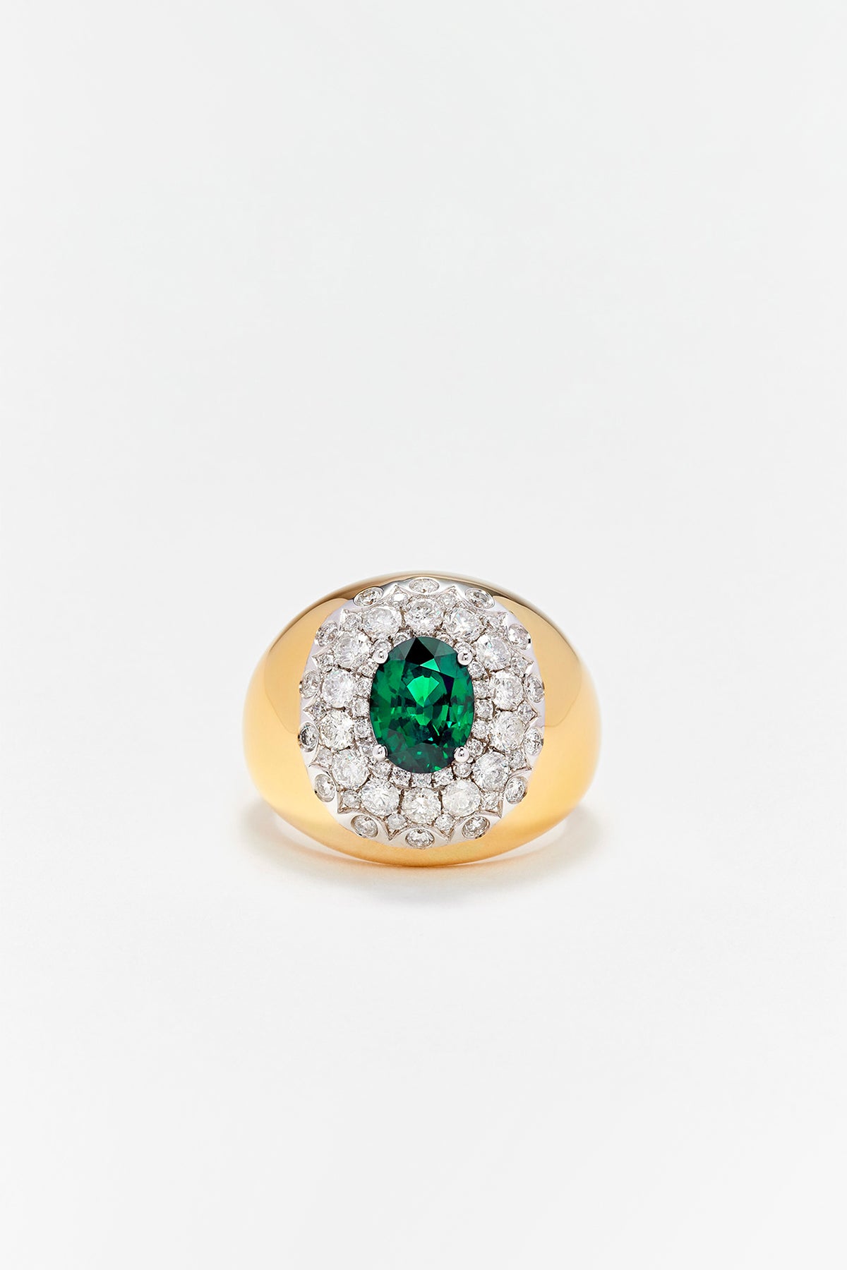 YVONNE LÉON | DIAMOND EMERALD RING - MAXFIELD LA