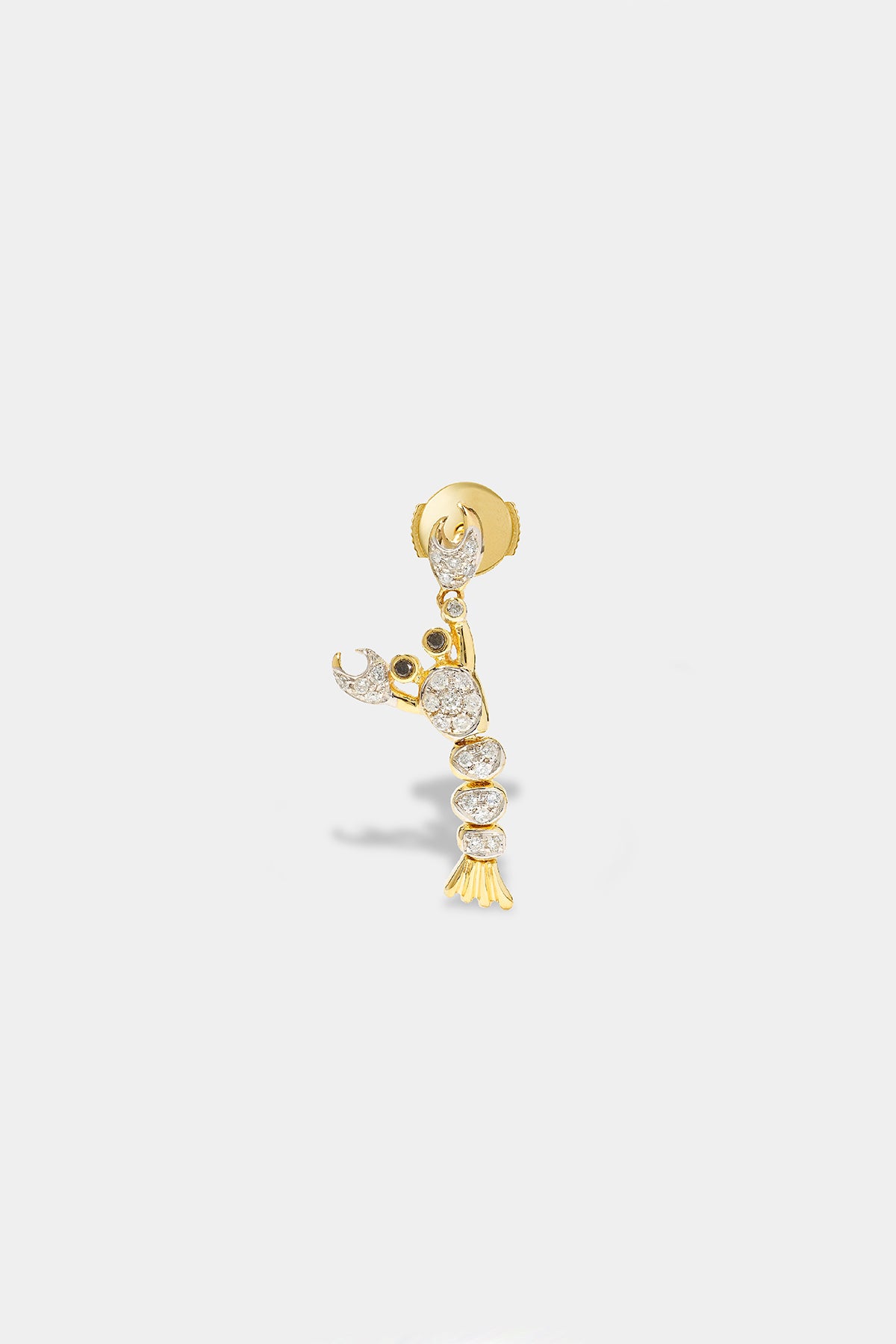 YVONNE LÉON | SINGLE DIAMOND LOBSTER EARRING - MAXFIELD LA