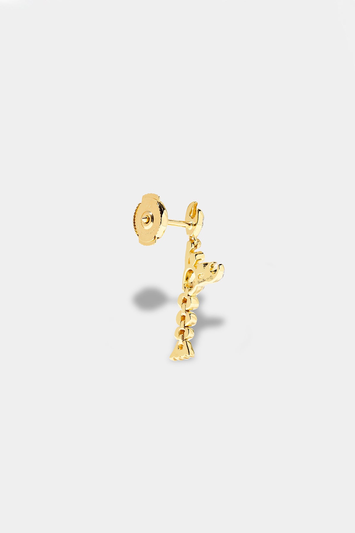YVONNE LÉON | SINGLE DIAMOND LOBSTER EARRING - MAXFIELD LA