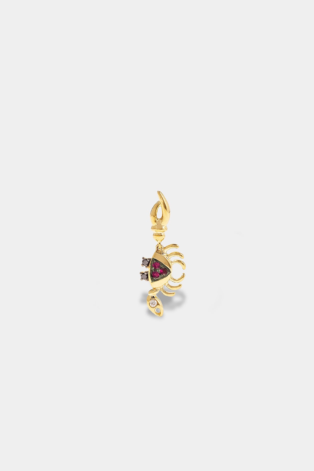YVONNE LÉON | SINGLE DIAMOND MINI CRAB EARRING - MAXFIELD LA