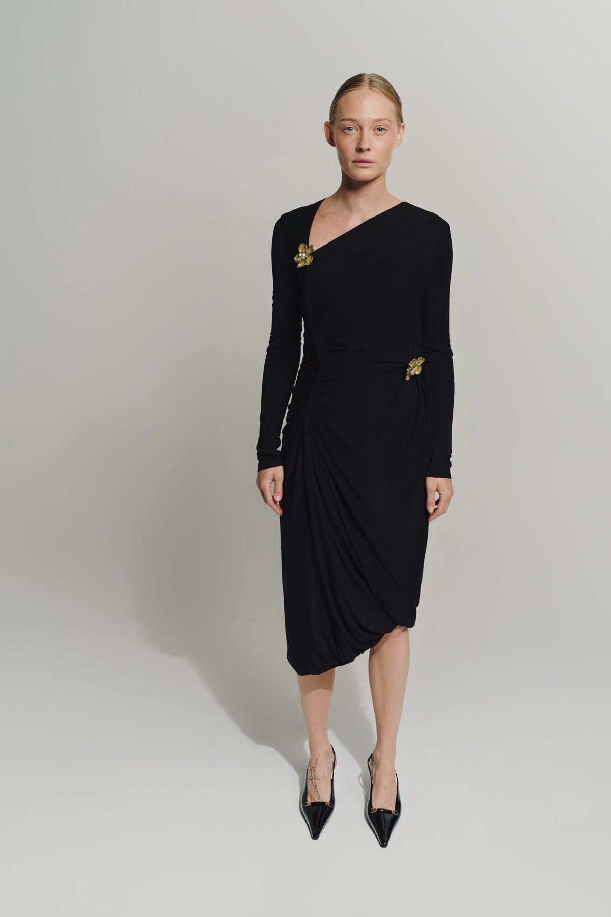 BOTTEGA VENETA | VISCOSE JERSEY DRESS - MAXFIELD LA
